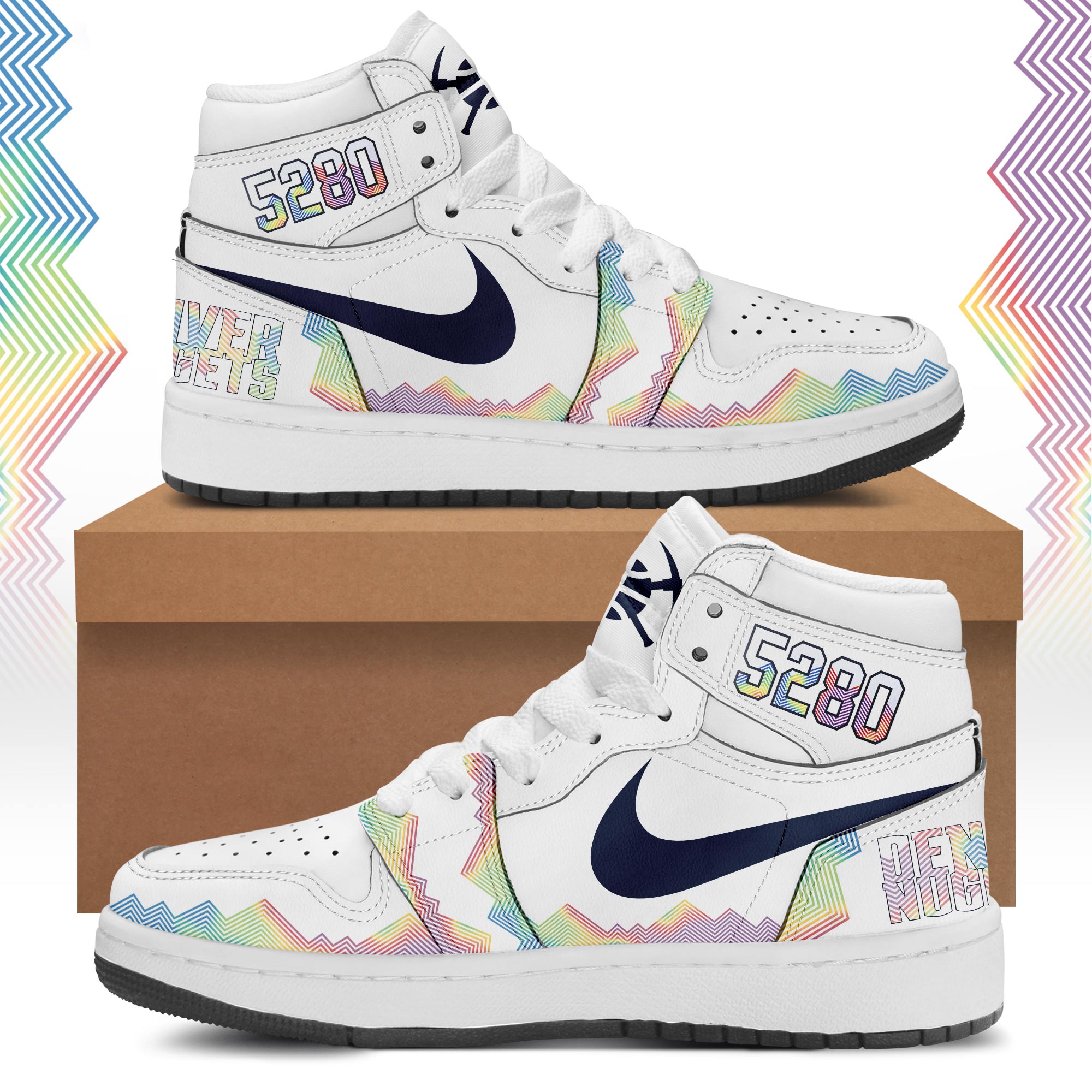 Denver Nuggets City Edition Swingman Shoes - Famjoys Denver Nuggets City Edition Swingman Shoes - Famjoys
