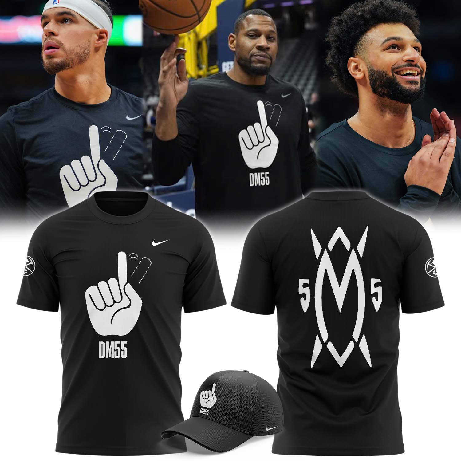 Denver Nuggets Dikembe Mutombo Dm55 Tee - Famjoys Denver Nuggets Dikembe Mutombo Dm55 Tee - Famjoys