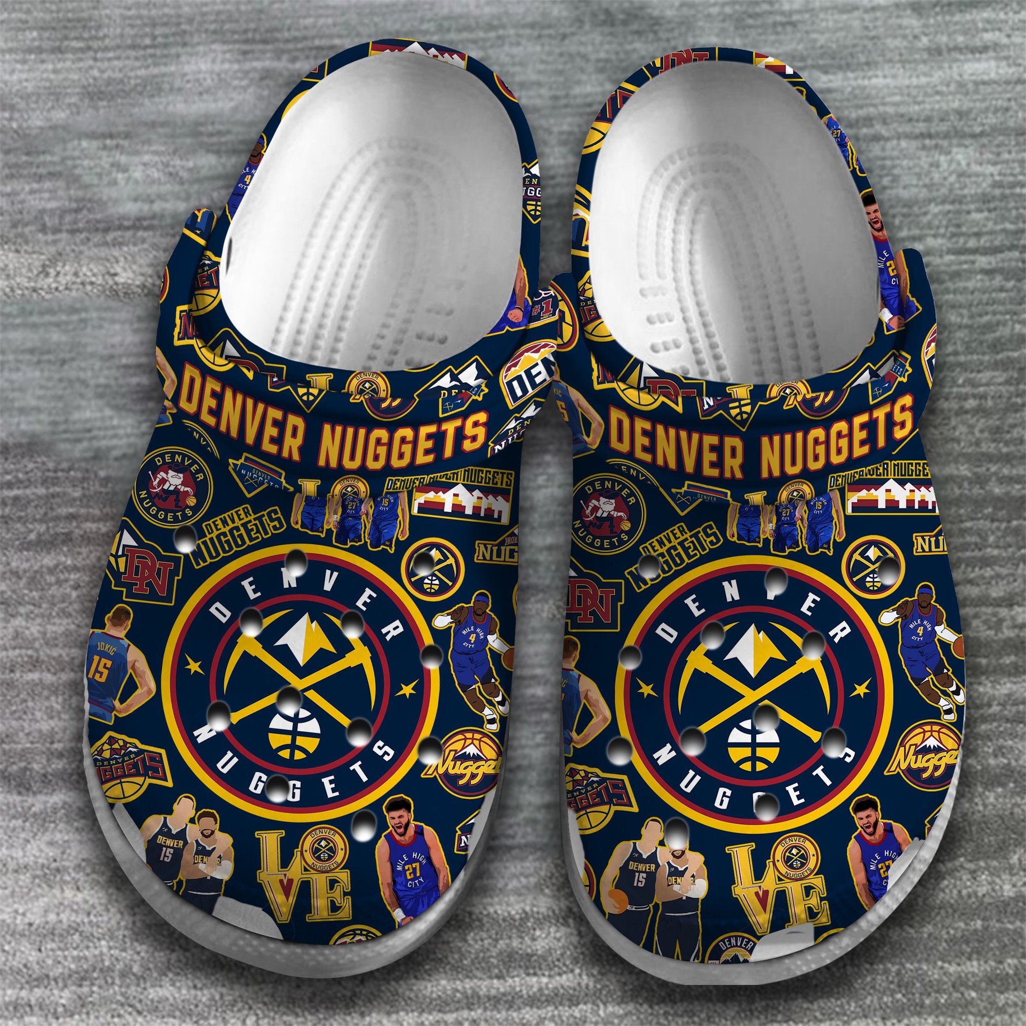Denver Nuggets NBA 2023 Clogs2 - Famjoys Denver Nuggets NBA 2023 Clogs2 - Famjoys