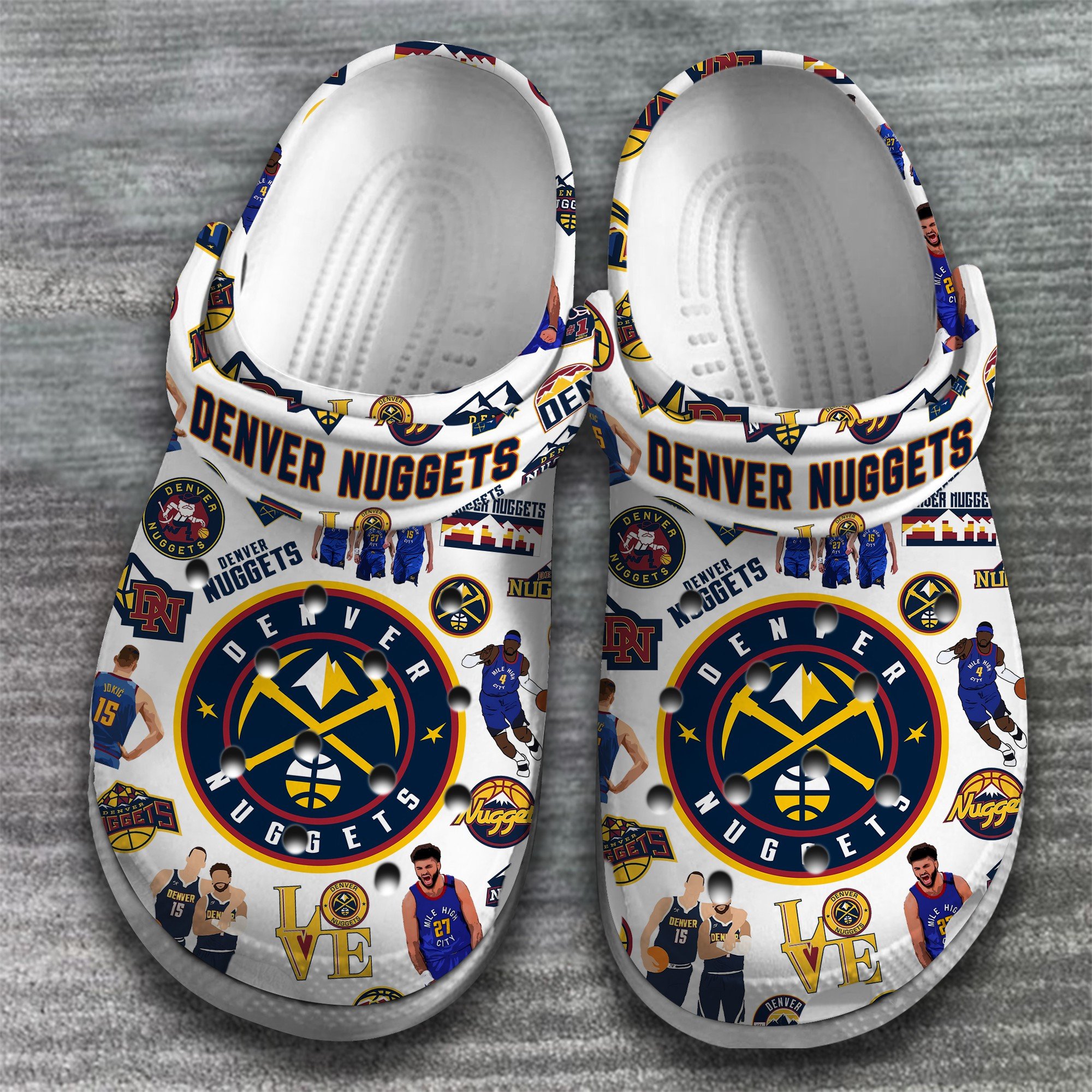 Denver Nuggets NBA 2023 Clogs2 - Famjoys Denver Nuggets NBA 2023 Clogs2 - Famjoys