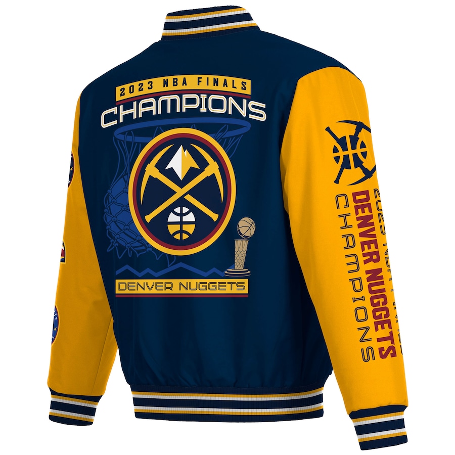 Denver Nuggets NBA Champions Bomber Jacket - Famjoys Denver Nuggets NBA Champions Bomber Jacket - Famjoys
