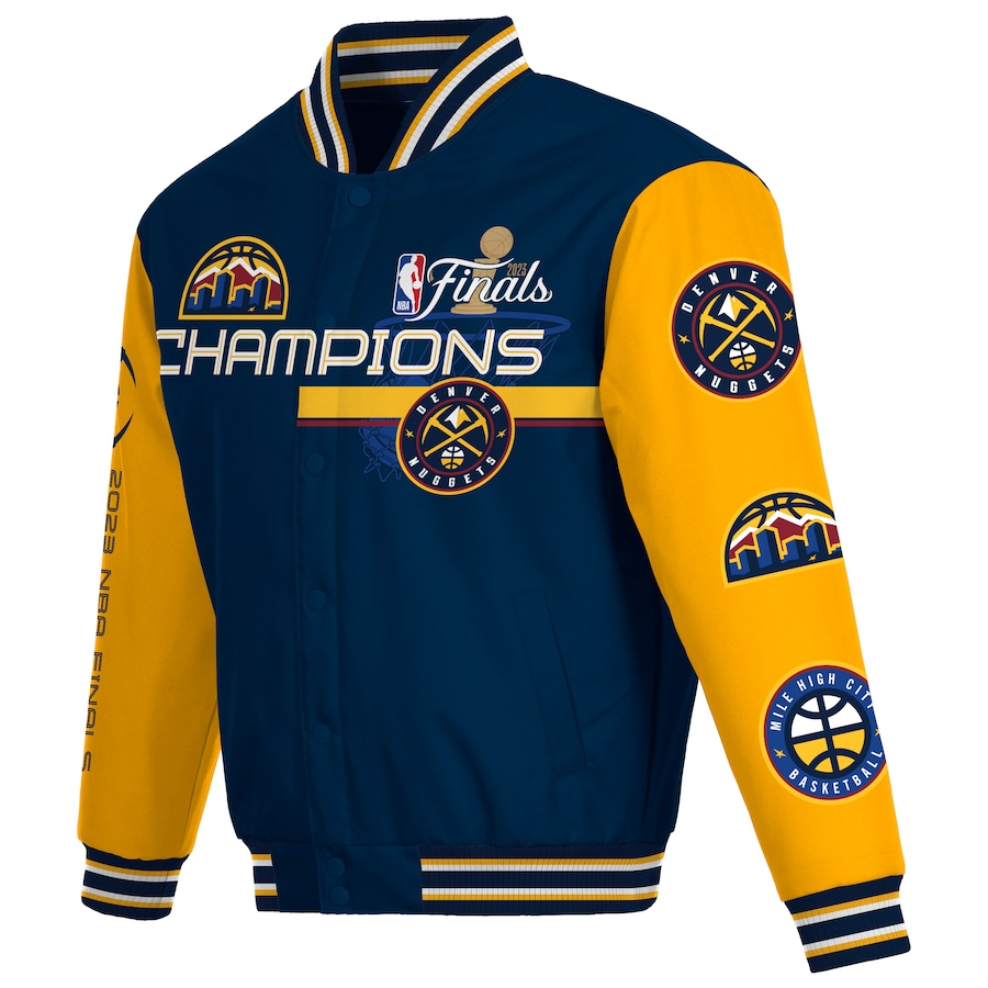 Denver Nuggets NBA Champions Bomber Jacket - Famjoys Denver Nuggets NBA Champions Bomber Jacket - Famjoys