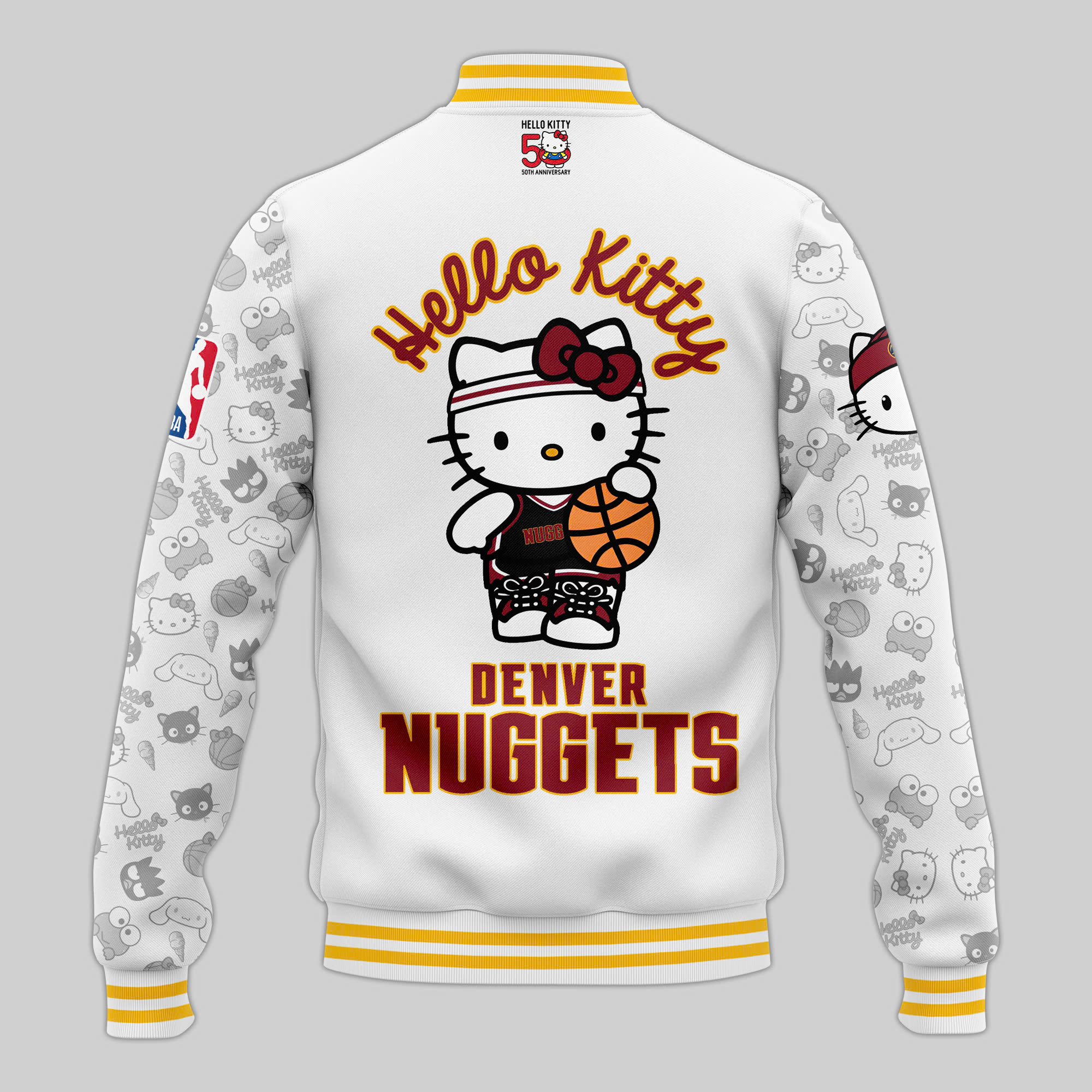Denver Nuggets Night Premium Bomber Jacket - Famjoys Denver Nuggets Night Premium Bomber Jacket - Famjoys