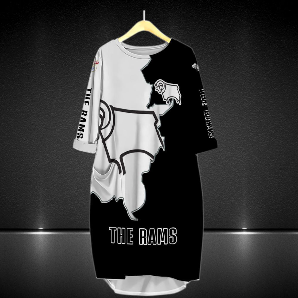 Derby County All Over Print Caftan8638 - Famjoys Derby County All Over Print Caftan8638 - Famjoys