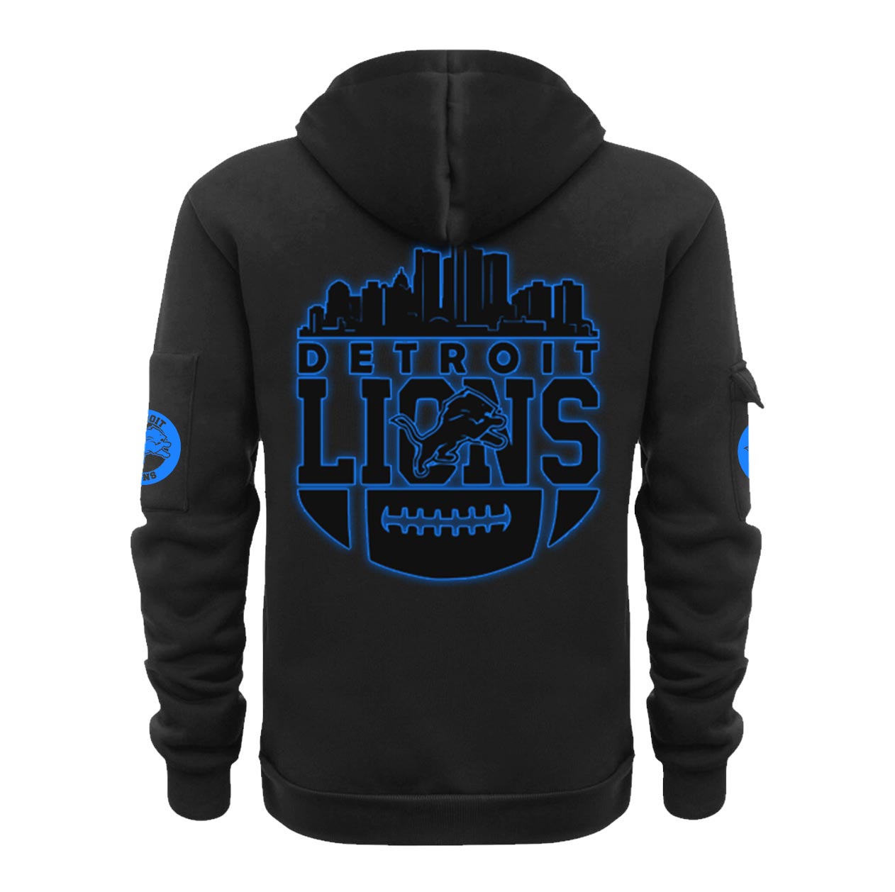 Detrois Lions Back In Black New Hoodie s V2 - Famjoys Detrois Lions Back In Black New Hoodie s V2 - Famjoys