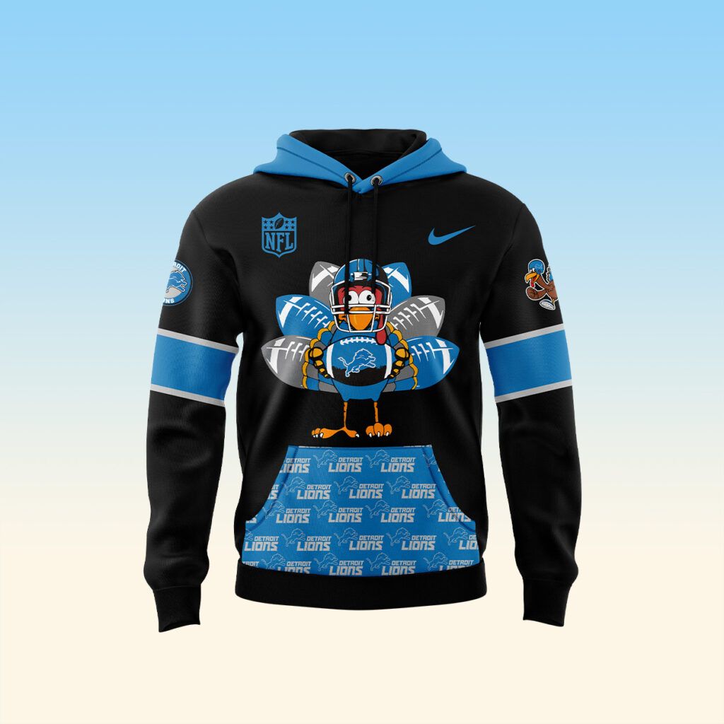 Detroit Lions 2024 Thanksgiving Premium Pullover Hoodie - Famjoys Detroit Lions 2024 Thanksgiving Premium Pullover Hoodie - Famjoys
