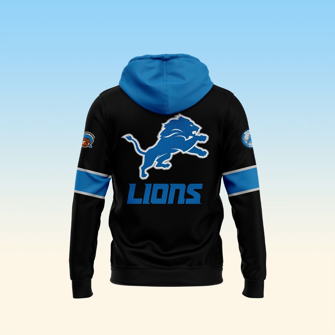 Detroit Lions 2024 Thanksgiving Premium Pullover Hoodie - Famjoys Detroit Lions 2024 Thanksgiving Premium Pullover Hoodie - Famjoys