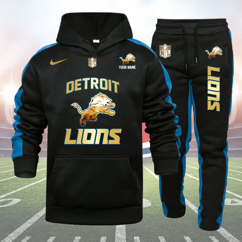 Detroit Lions-32 Teams Personlized Golden Logo Hoodie Set-SP11012471ID03 - Famjoys Detroit Lions-32 Teams Personlized Golden Logo Hoodie Set-SP11012471ID03 - Famjoys