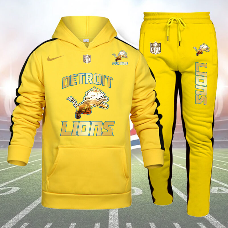 Detroit Lions-32 Teams Personlized Golden Logo Hoodie Set-SP11012471ID03 - Famjoys Detroit Lions-32 Teams Personlized Golden Logo Hoodie Set-SP11012471ID03 - Famjoys