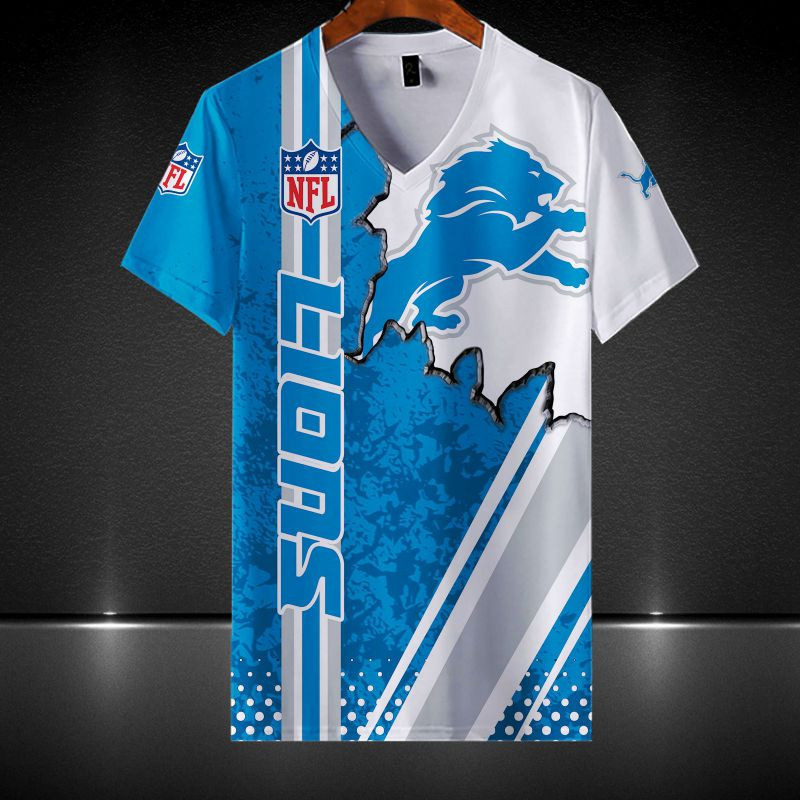 Detroit Lions All Over Print Caftan3688 - Famjoys Detroit Lions All Over Print Caftan3688 - Famjoys