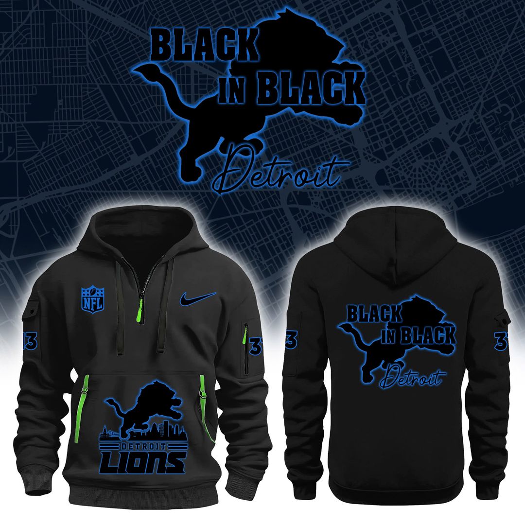 Detroit Lions Back in Black H115 New Hoodie Limited - Famjoys Detroit Lions Back in Black H115 New Hoodie Limited - Famjoys