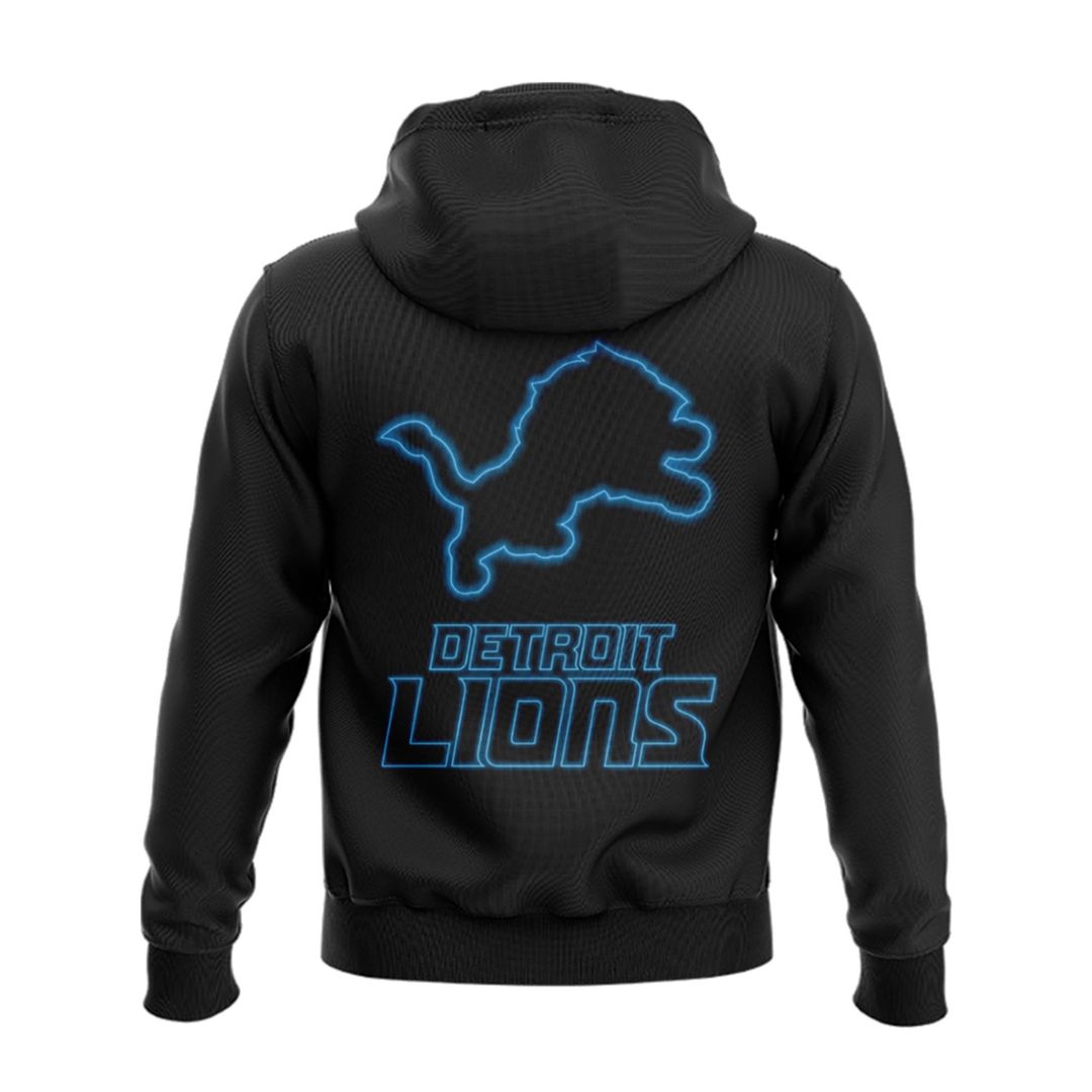 Detroit Lions Back In Black Hoodie 2024 - Famjoys Detroit Lions Back In Black Hoodie 2024 - Famjoys