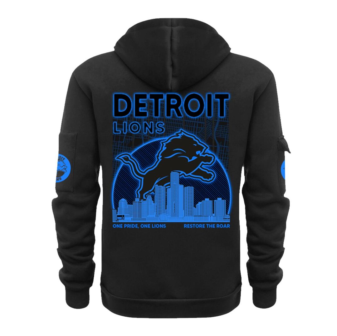 Detroit Lions Back In Black New Hoodie 2024 - Famjoys Detroit Lions Back In Black New Hoodie 2024 - Famjoys