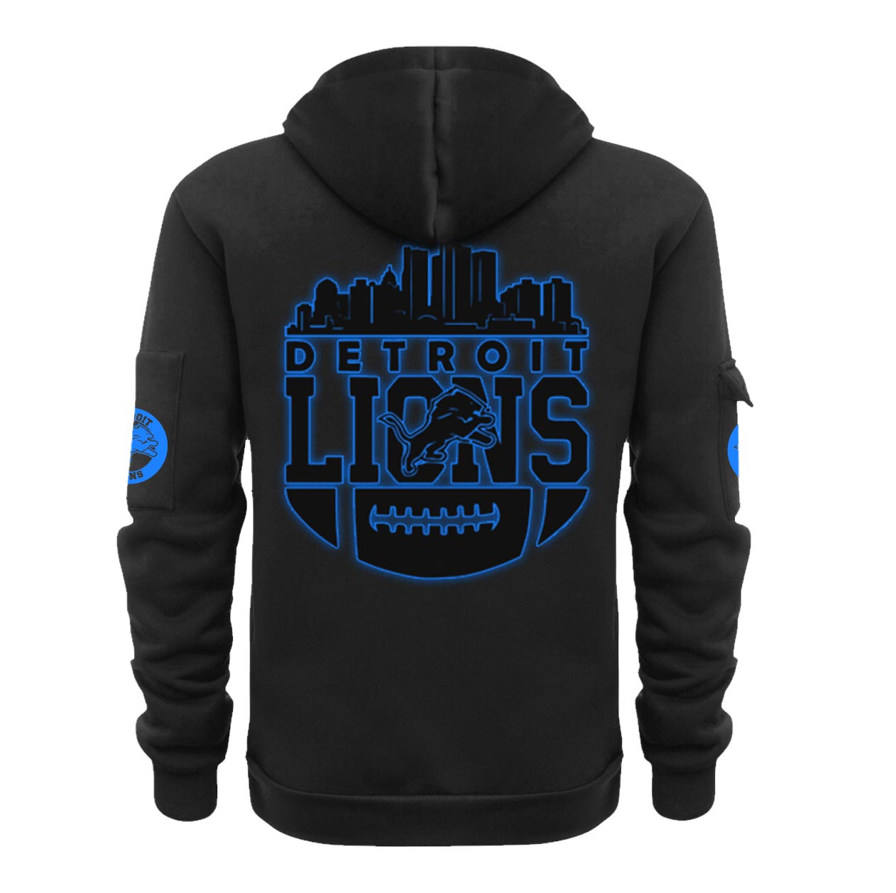 Detroit Lions Back In Black New Hoodie - Famjoys Detroit Lions Back In Black New Hoodie - Famjoys