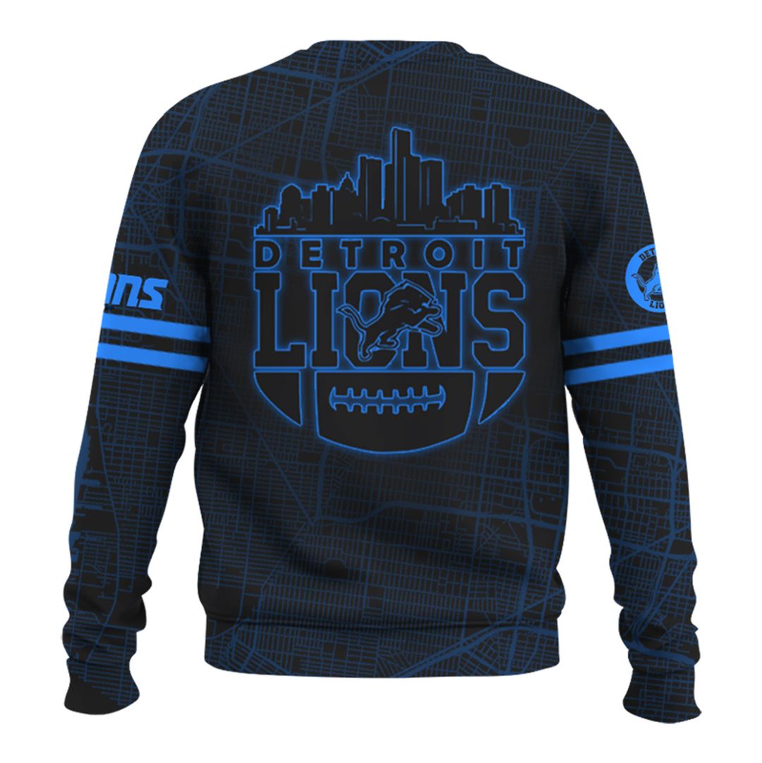 Detroit Lions Back In Black New Sweatshirt 2024 - Famjoys Detroit Lions Back In Black New Sweatshirt 2024 - Famjoys