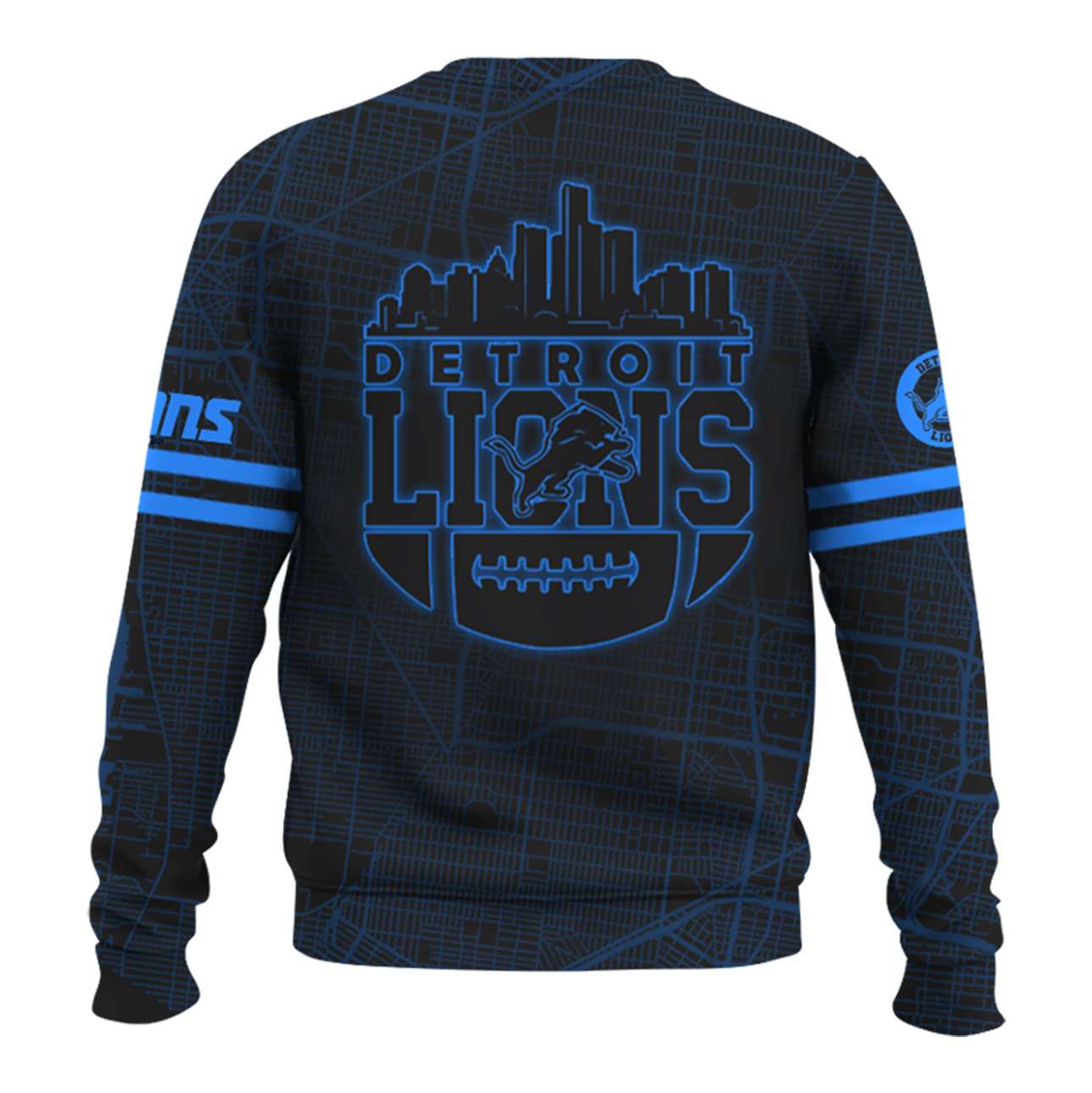 Detroit Lions Back In Black New Sweatshirt v2 - Famjoys Detroit Lions Back In Black New Sweatshirt v2 - Famjoys