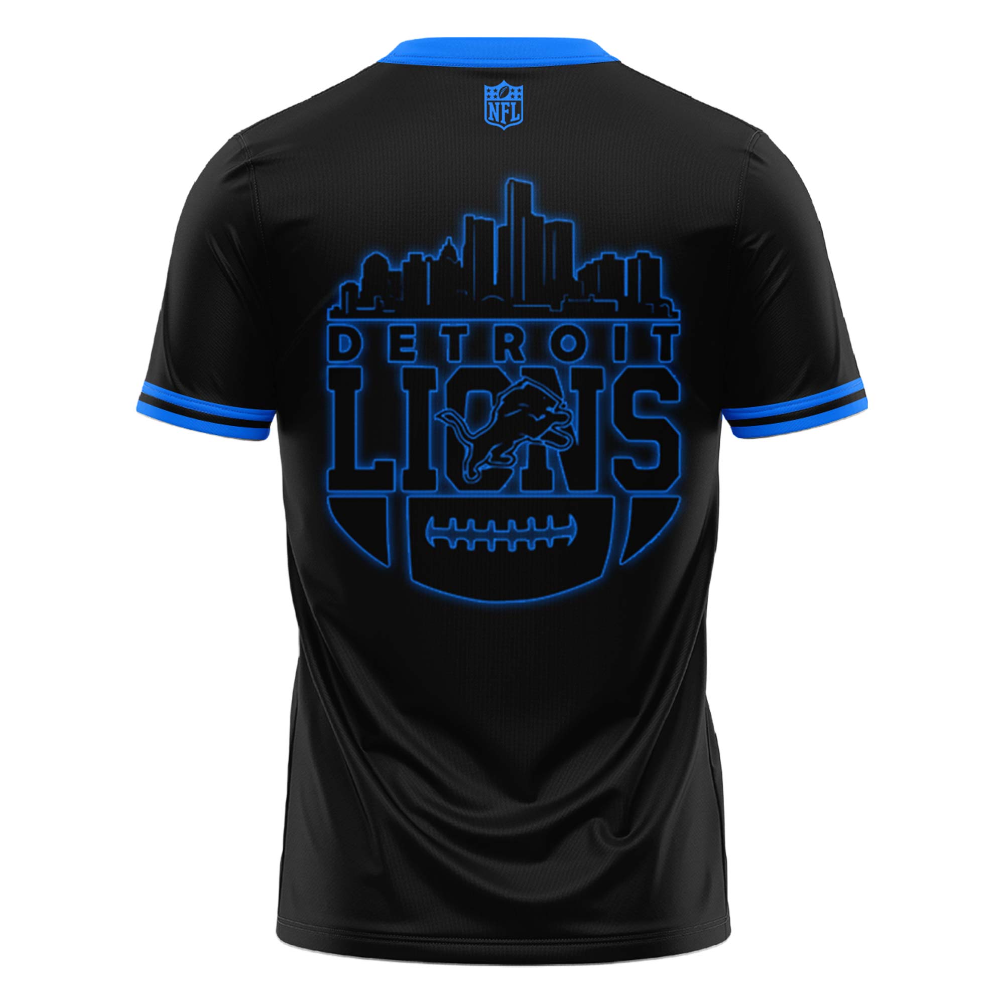 Detroit Lions Back In Black Tshirt v1 - Famjoys Detroit Lions Back In Black Tshirt v1 - Famjoys
