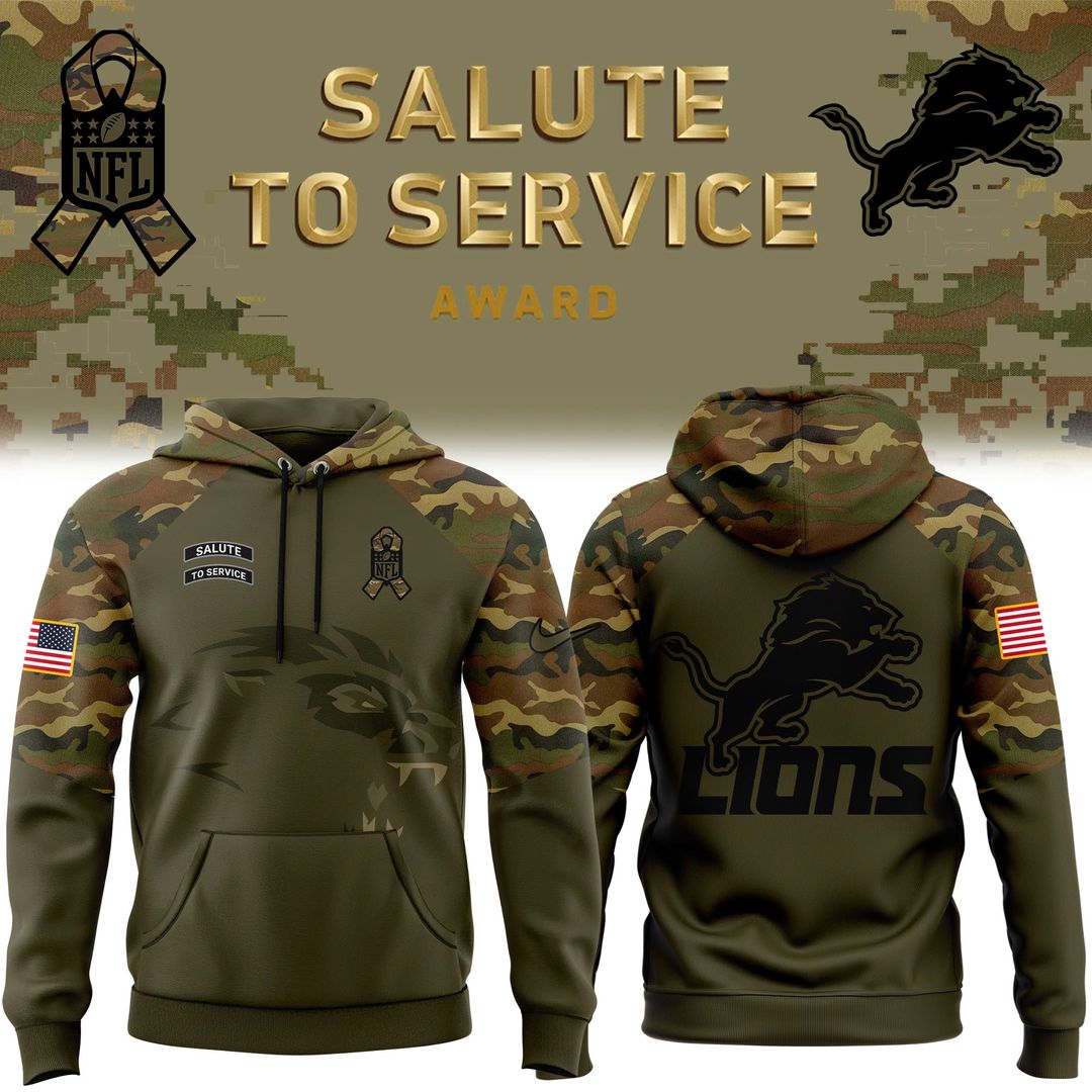 Detroit Lions Camo 2024 Salute to Service Club Fleece Pullover Hoodie - Famjoys Detroit Lions Camo 2024 Salute to Service Club Fleece Pullover Hoodie - Famjoys
