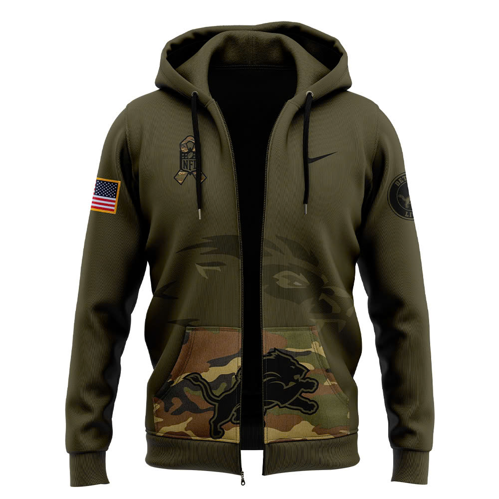 Detroit Lions Camo Salute to Service Club Fleece Pullover Hoodie Zip Hoodie - Famjoys Detroit Lions Camo Salute to Service Club Fleece Pullover Hoodie Zip Hoodie - Famjoys