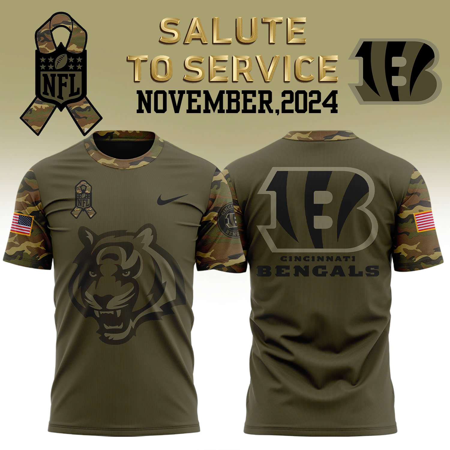 Detroit Lions Camo Salute to Service Tee V2 - Famjoys Detroit Lions Camo Salute to Service Tee V2 - Famjoys