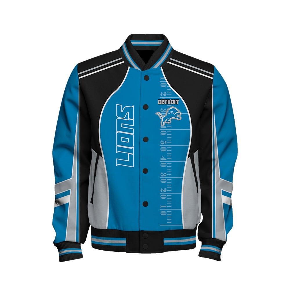 Detroit Lions - Classic And Modern Unisex Varsity Jacket - Famjoys Detroit Lions - Classic And Modern Unisex Varsity Jacket - Famjoys