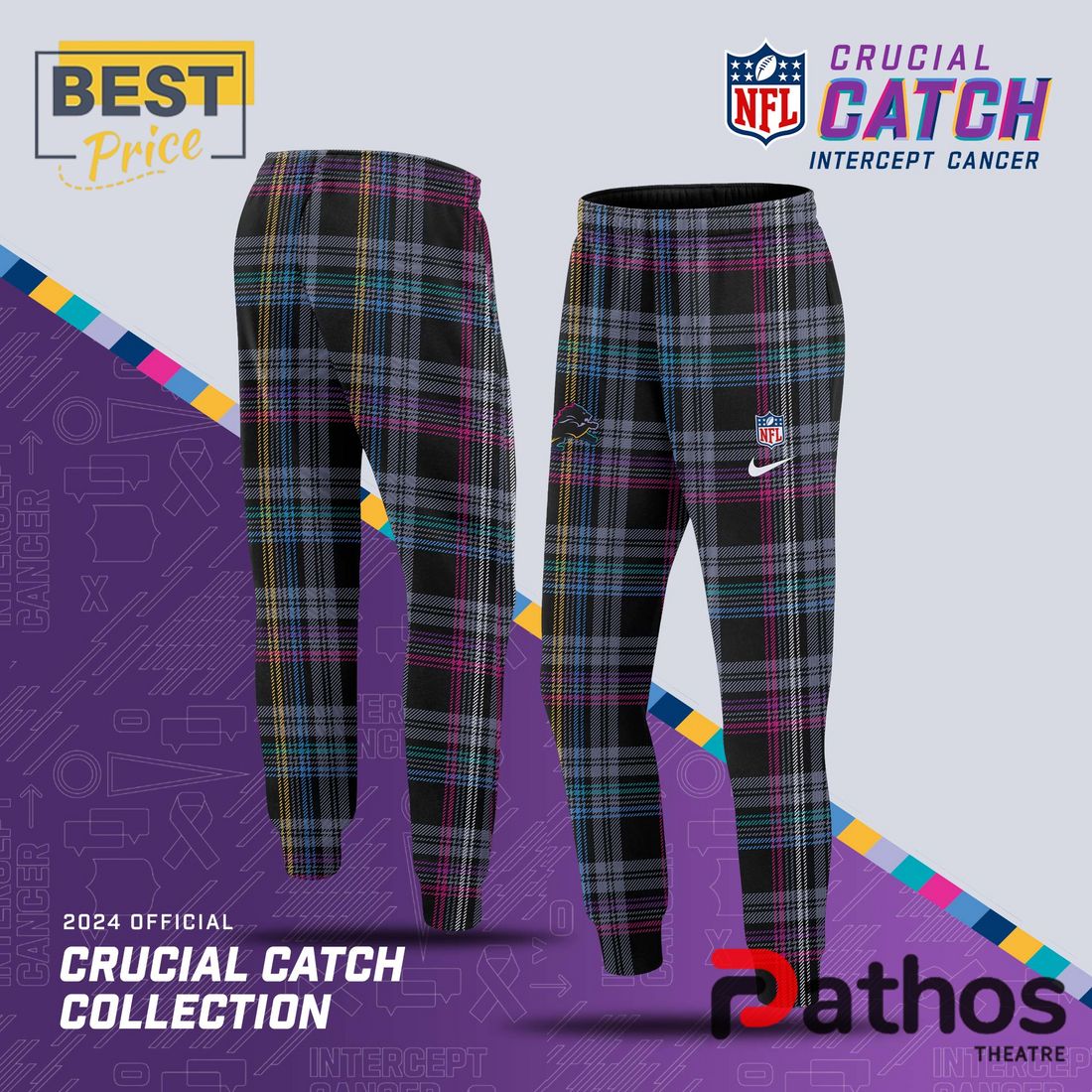 Detroit Lions Crucial Catch Hoodie, Jogger, Cap - Famjoys Detroit Lions Crucial Catch Hoodie, Jogger, Cap - Famjoys