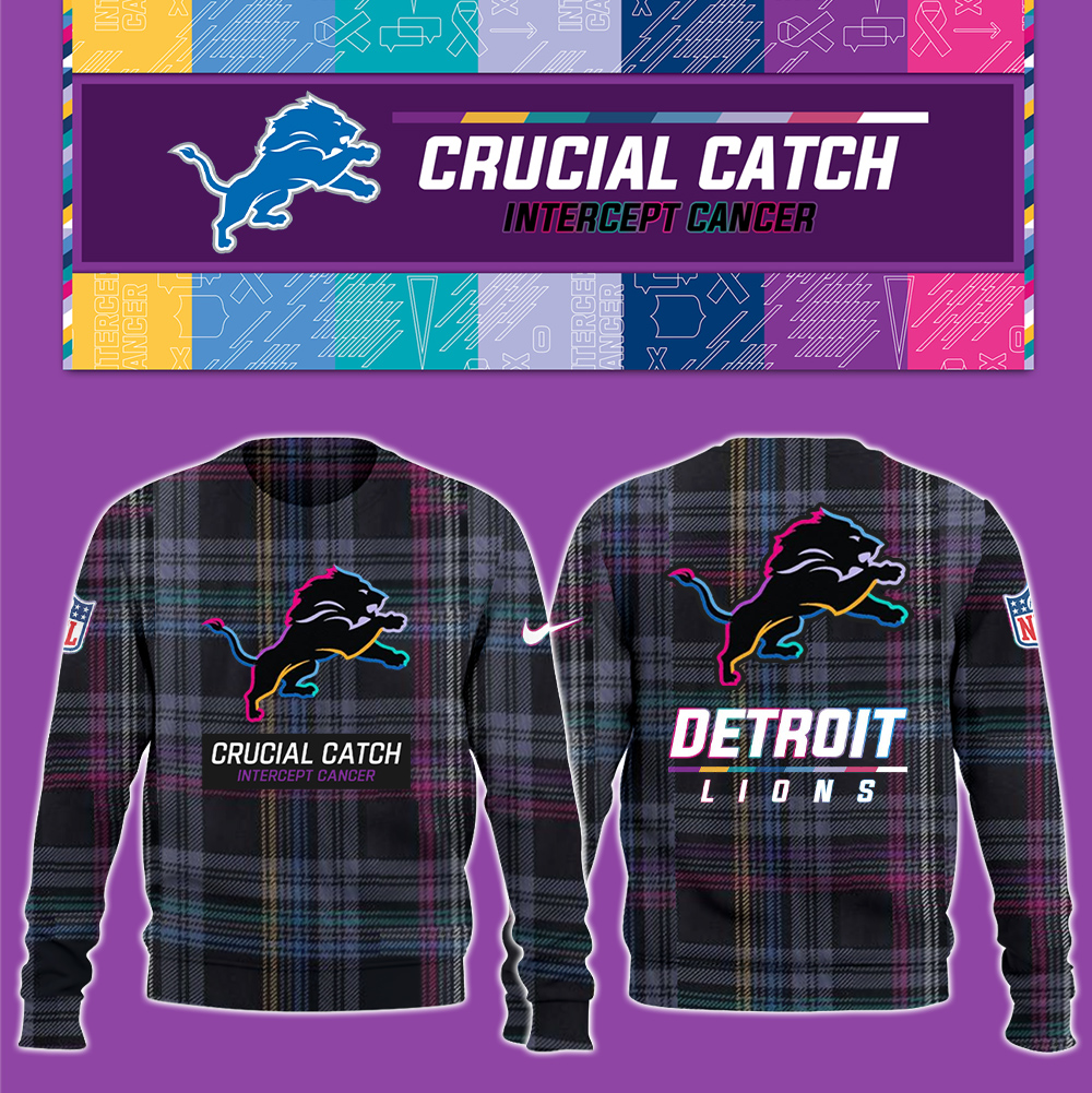 Detroit Lions Crucial Catch Hoodie V2 - Famjoys Detroit Lions Crucial Catch Hoodie V2 - Famjoys