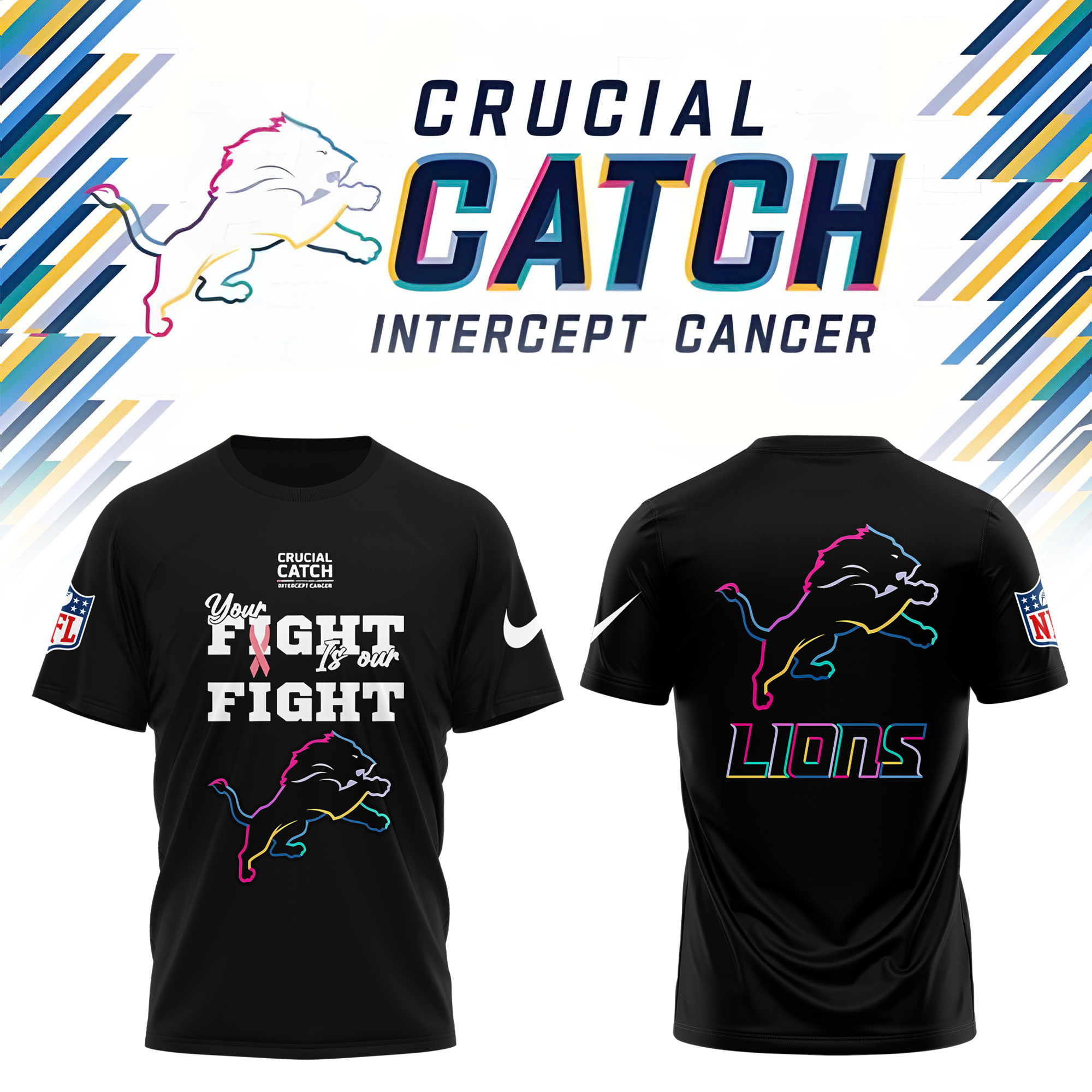 Detroit Lions Crucial Catch Shirt - Famjoys Detroit Lions Crucial Catch Shirt - Famjoys