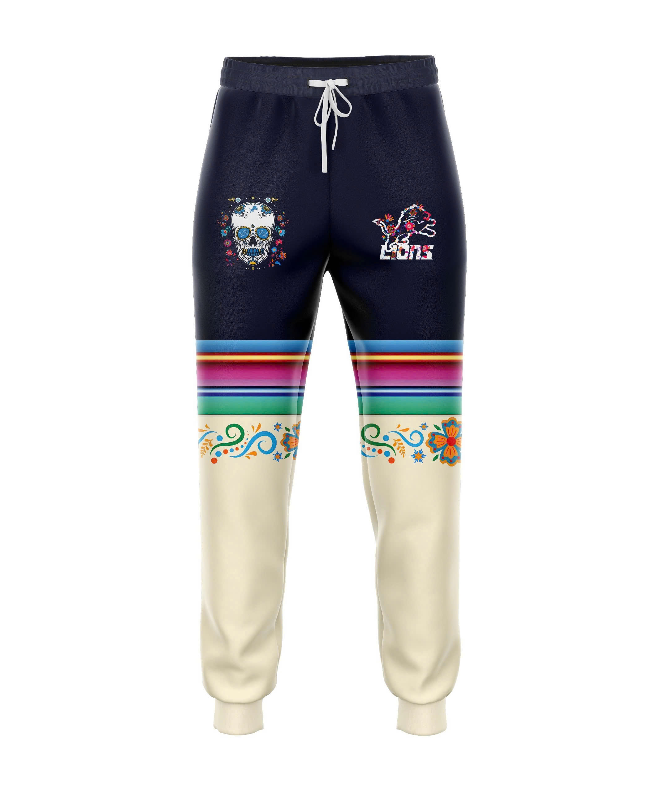 Detroit Lions Dia De Los Muertos Premium Jogger - Famjoys Detroit Lions Dia De Los Muertos Premium Jogger - Famjoys