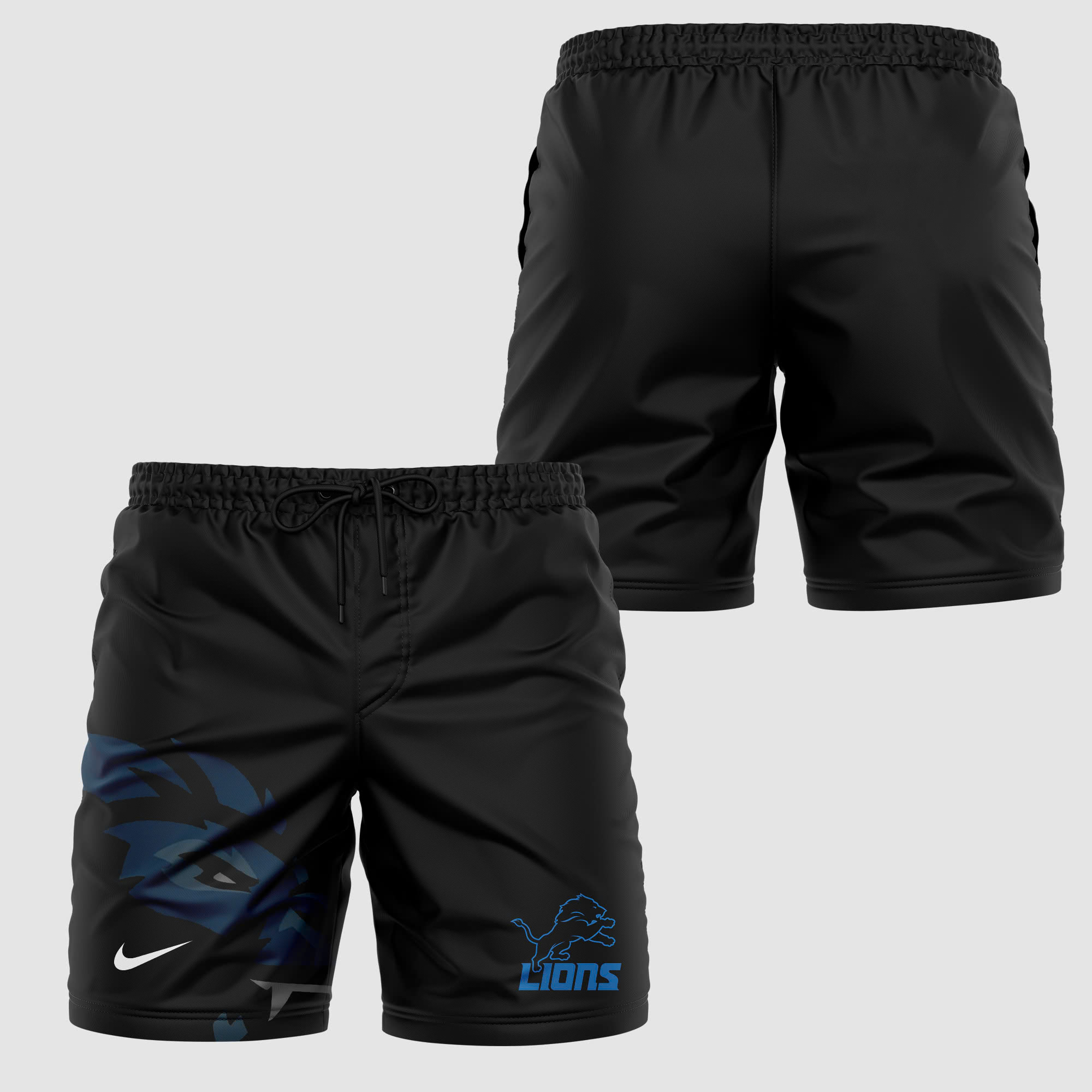 Detroit Lions Elements Shorts - Famjoys Detroit Lions Elements Shorts - Famjoys