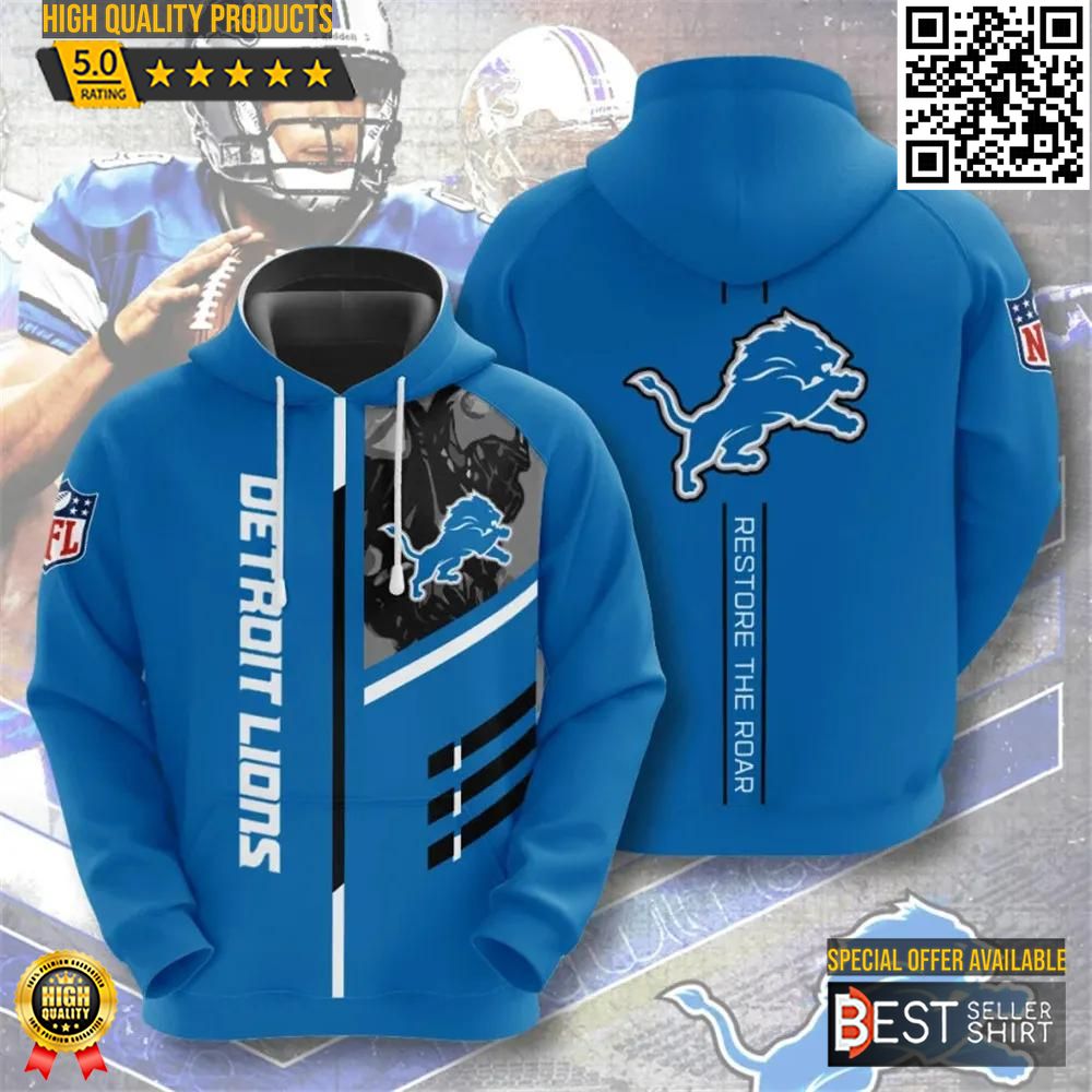 Detroit Lions Football 3D Hoodie Lines 3D Unisex Sweatshirt - Famjoys Detroit Lions Football 3D Hoodie Lines 3D Unisex Sweatshirt - Famjoys