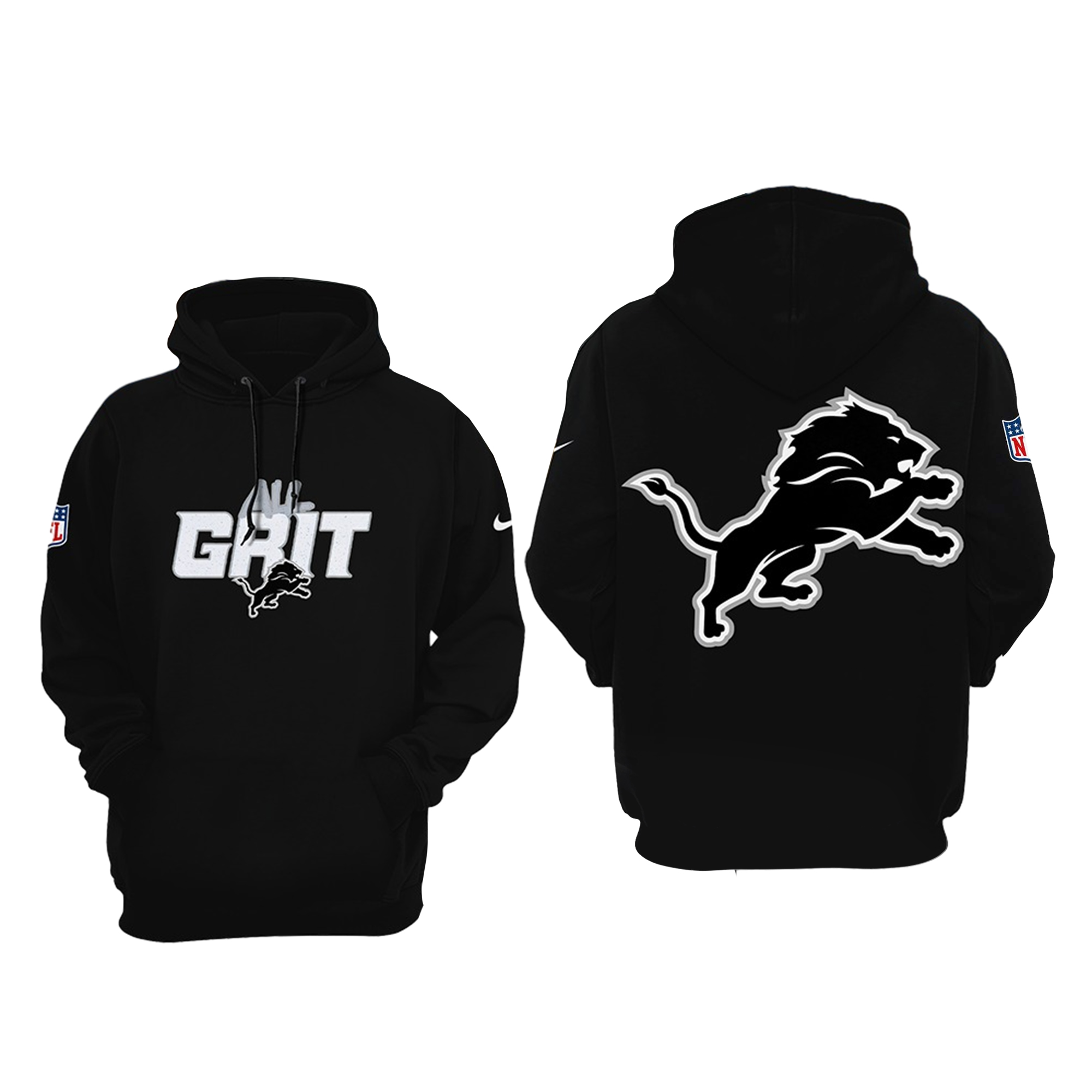 Detroit Lions Grit Hoodie - Famjoys Detroit Lions Grit Hoodie - Famjoys