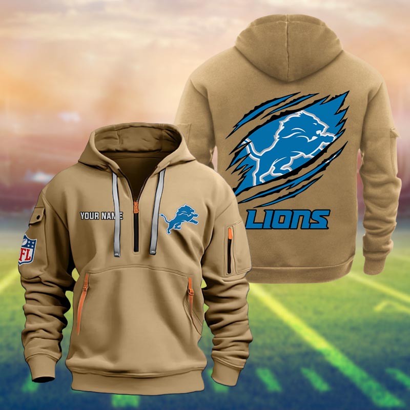 Detroit Lions Heavy Hoodie - Famjoys Detroit Lions Heavy Hoodie - Famjoys