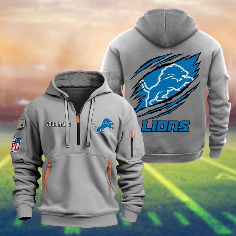 Detroit Lions Heavy Hoodie - Famjoys Detroit Lions Heavy Hoodie - Famjoys