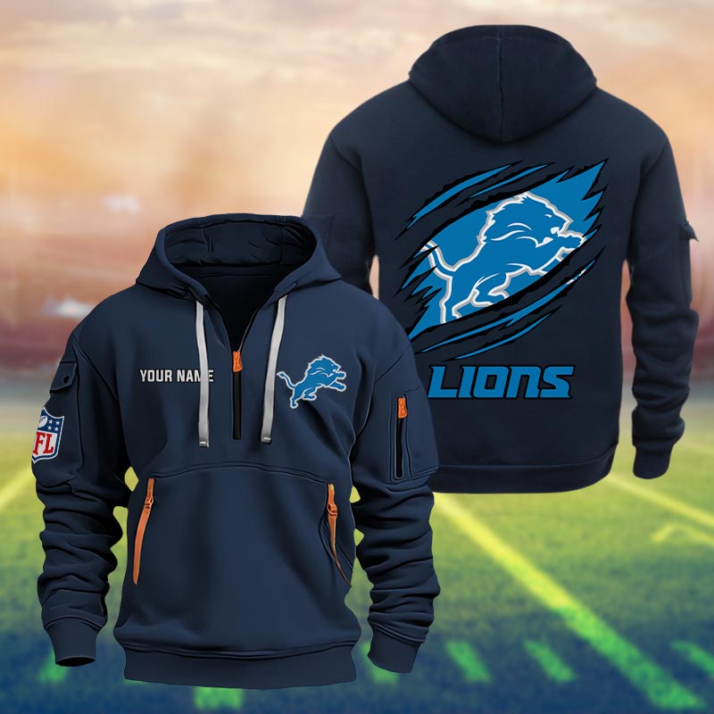 Detroit Lions Heavy Hoodie - Famjoys Detroit Lions Heavy Hoodie - Famjoys