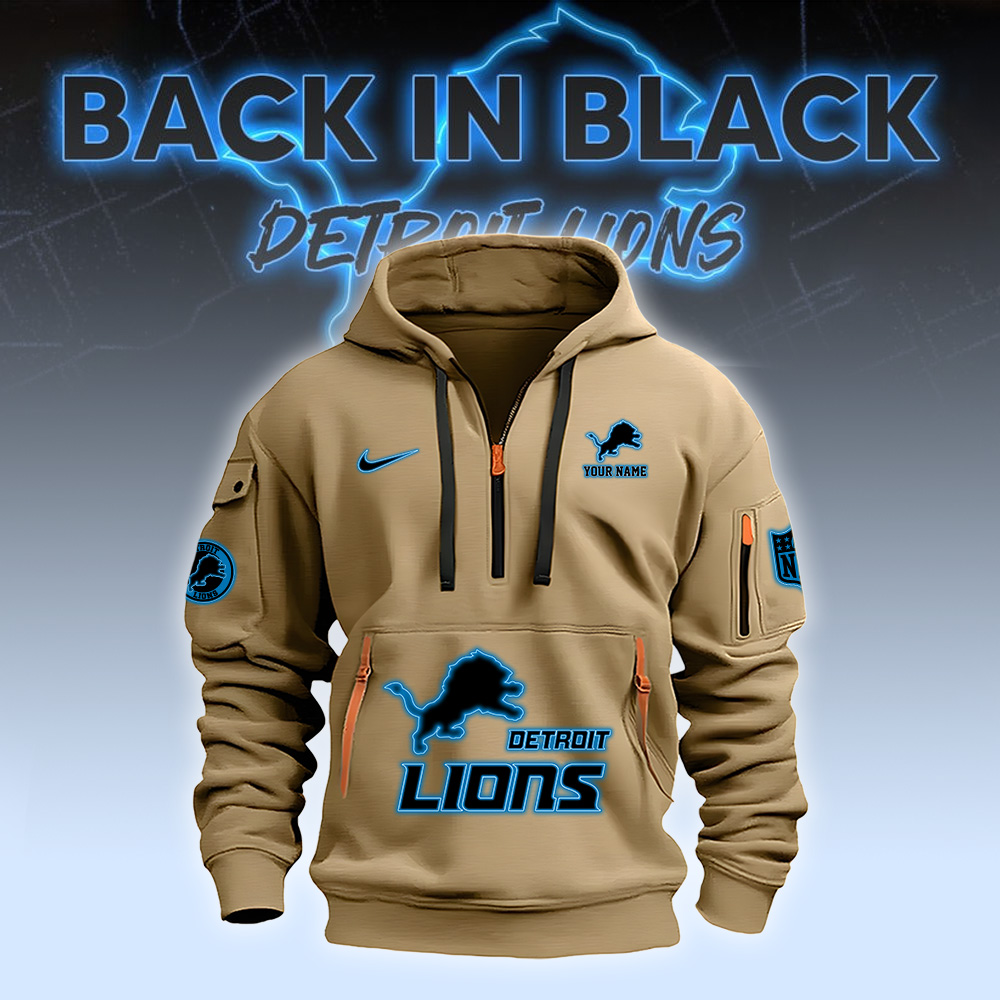 Detroit Lions Heavy Hoodie v2 Multicolor - Famjoys Detroit Lions Heavy Hoodie v2 Multicolor - Famjoys