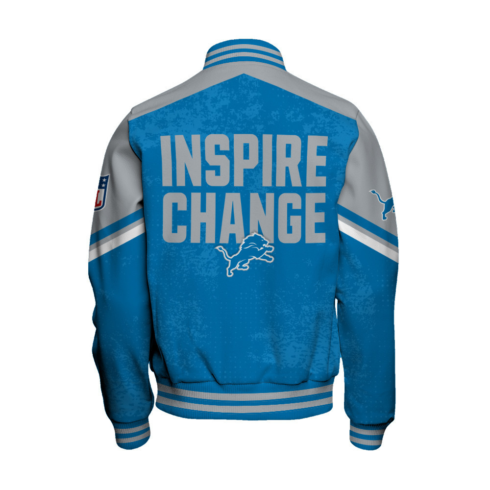 Detroit Lions - Immortal Style Unisex Varsity Jacket - Famjoys Detroit Lions - Immortal Style Unisex Varsity Jacket - Famjoys