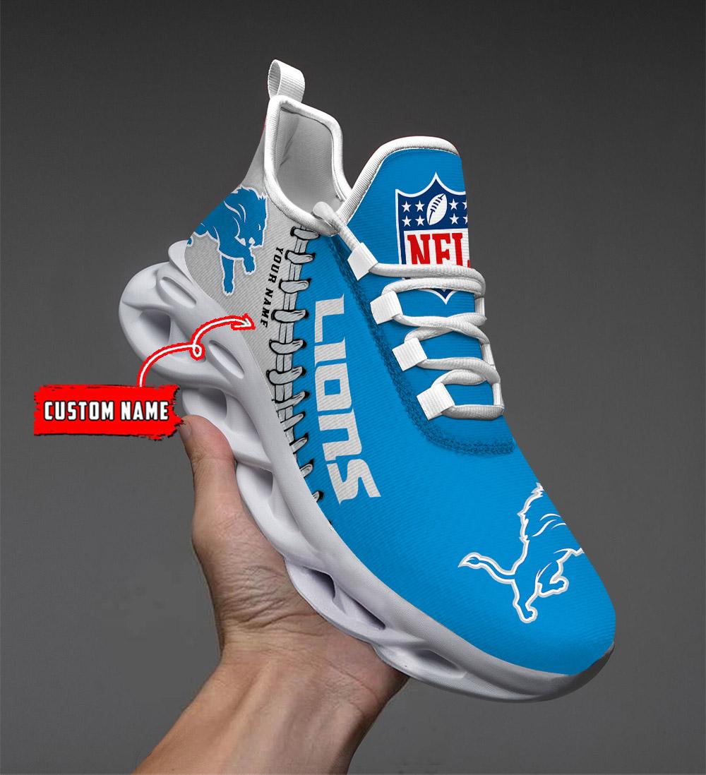 Detroit Lions Max Soul Sneaker - Famjoys Detroit Lions Max Soul Sneaker - Famjoys