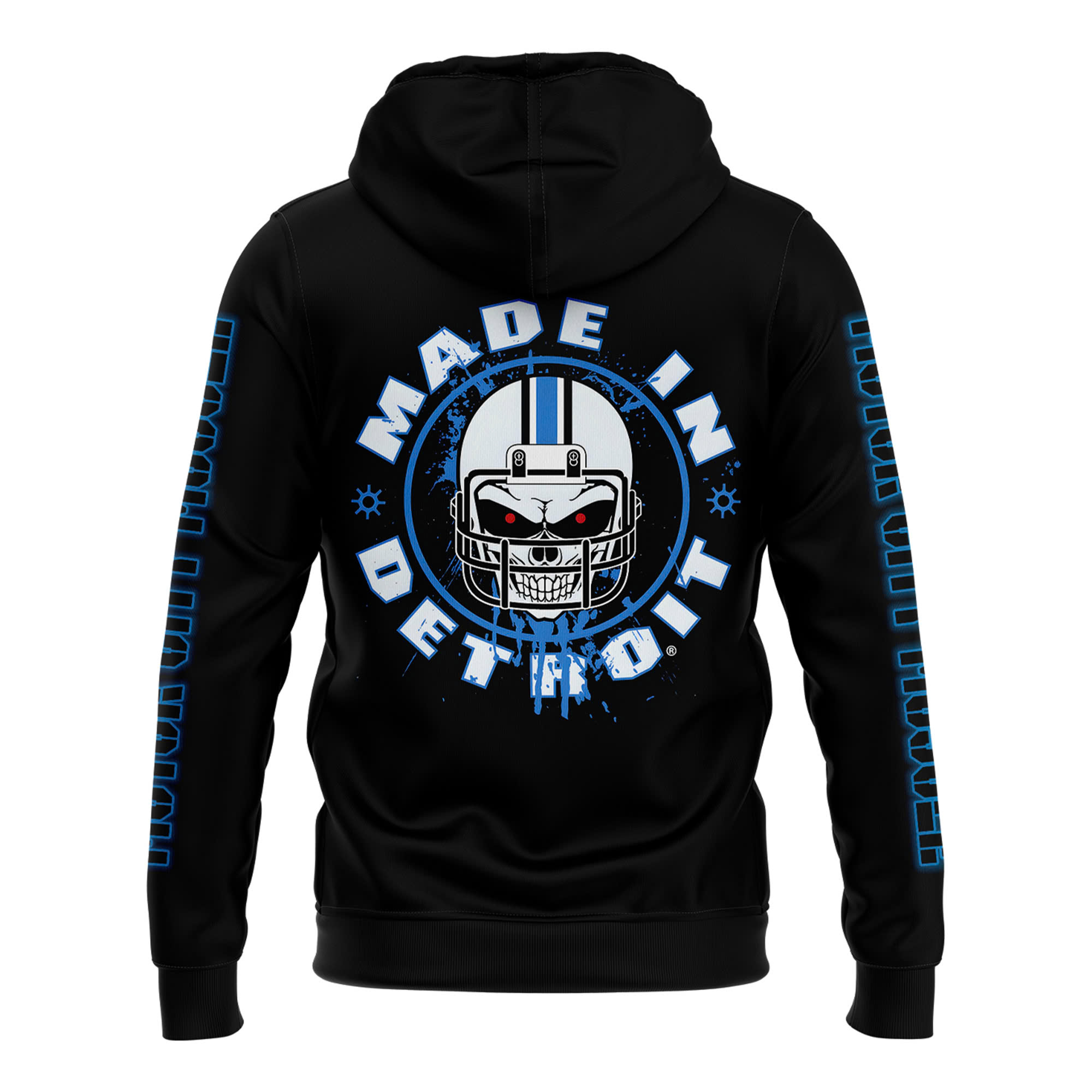 Detroit Lions Motor City Muscle Premium Pullover Hoodie - Famjoys Detroit Lions Motor City Muscle Premium Pullover Hoodie - Famjoys