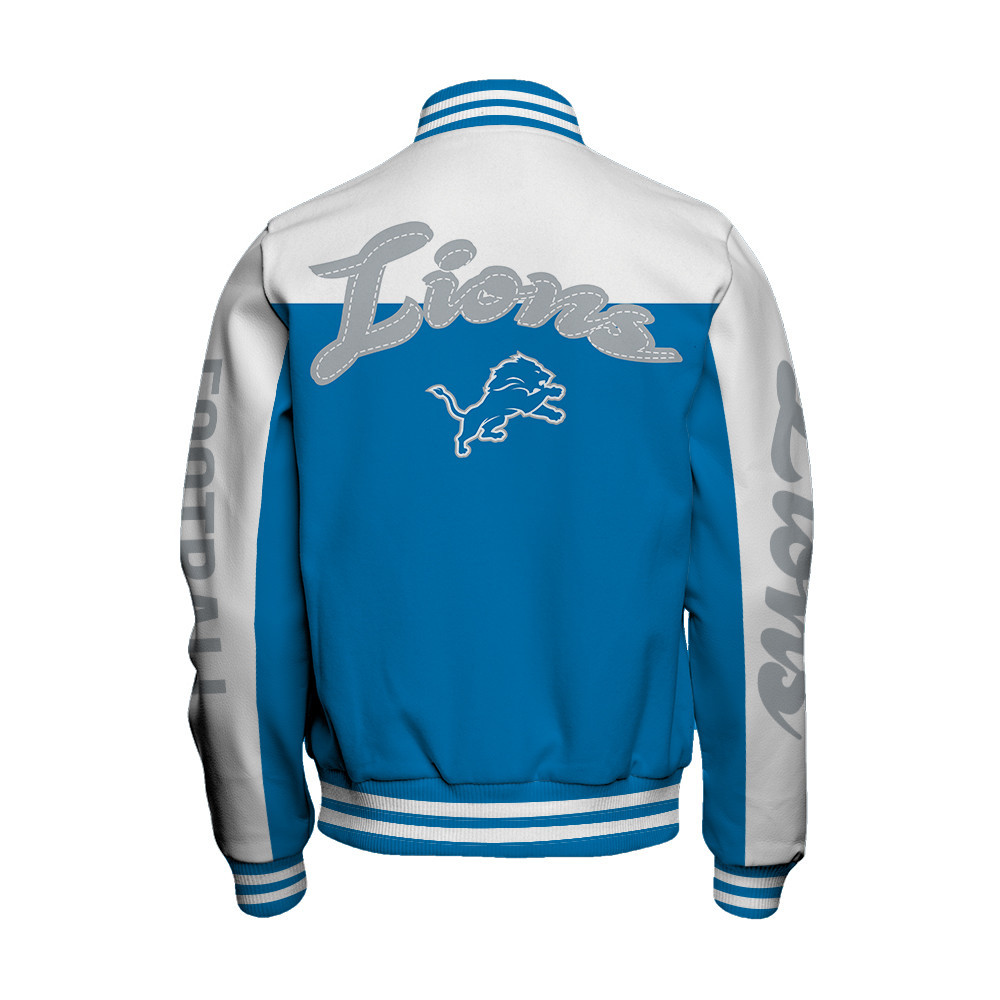 Detroit Lions National Football League Face Any Weather Unisex Varsity Jacket - Famjoys Detroit Lions National Football League Face Any Weather Unisex Varsity Jacket - Famjoys