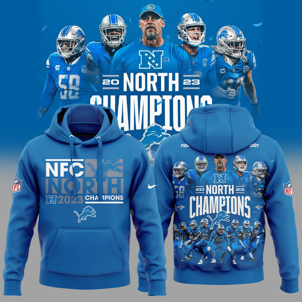 Detroit Lions NFC Corth Champions Hoodie Set-SP27122306ID10DS10 - Famjoys Detroit Lions NFC Corth Champions Hoodie Set-SP27122306ID10DS10 - Famjoys