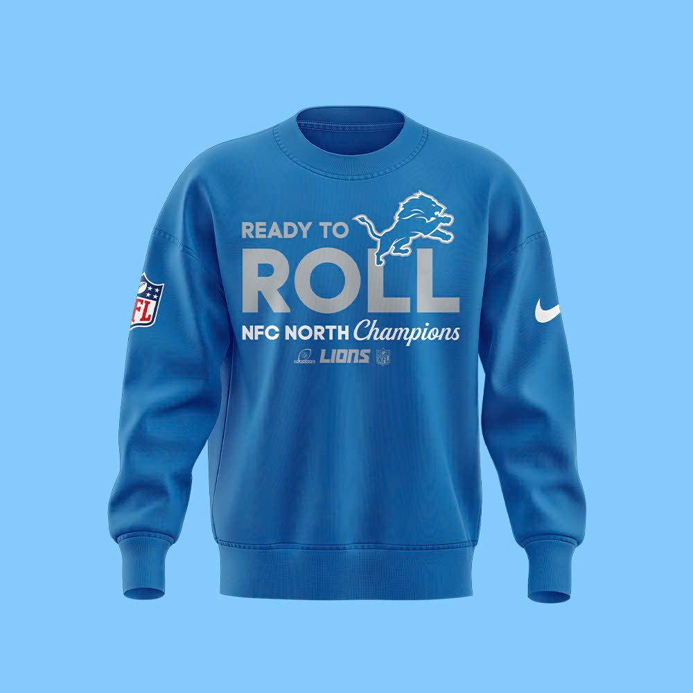 Detroit Lions NFC North Champions Sweater - Famjoys Detroit Lions NFC North Champions Sweater - Famjoys