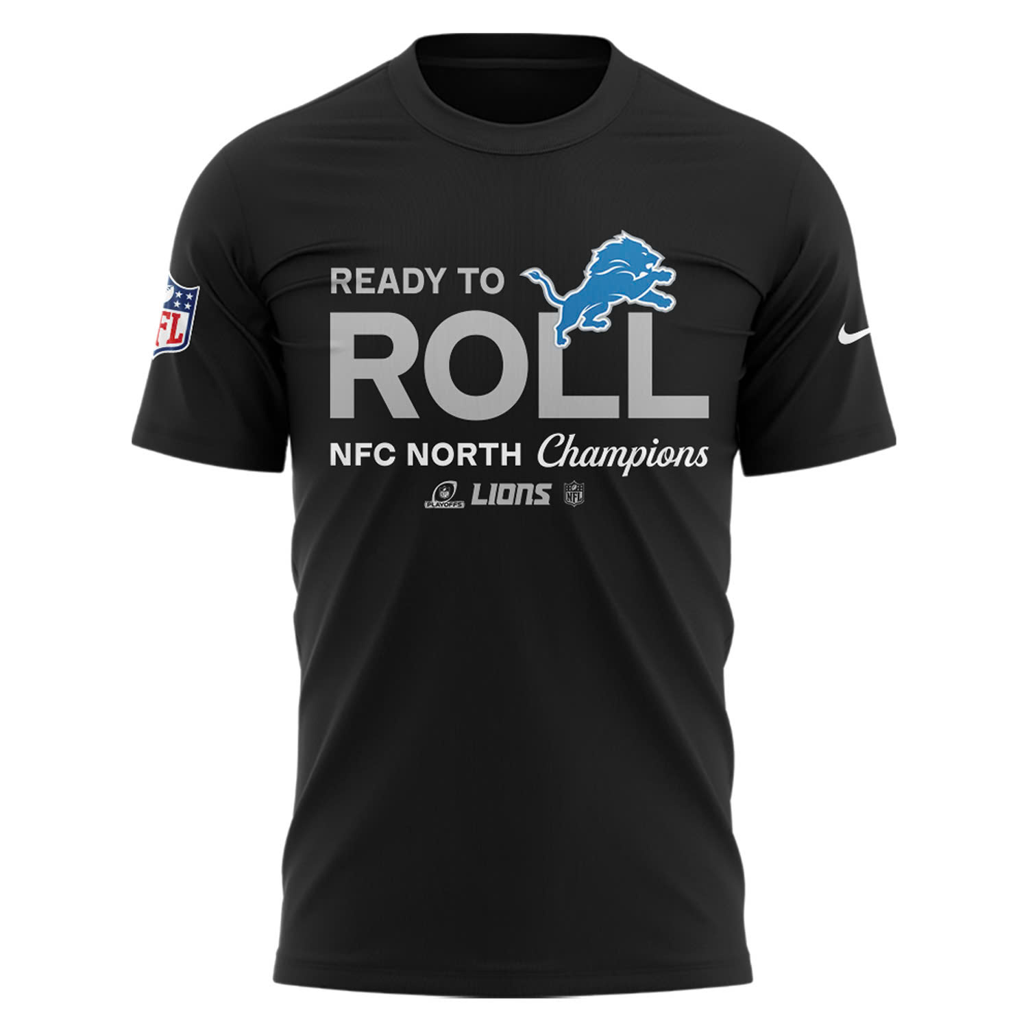 Detroit Lions NFC North Division Champions Locker Room Trophy Collection TShirt - Famjoys Detroit Lions NFC North Division Champions Locker Room Trophy Collection TShirt - Famjoys