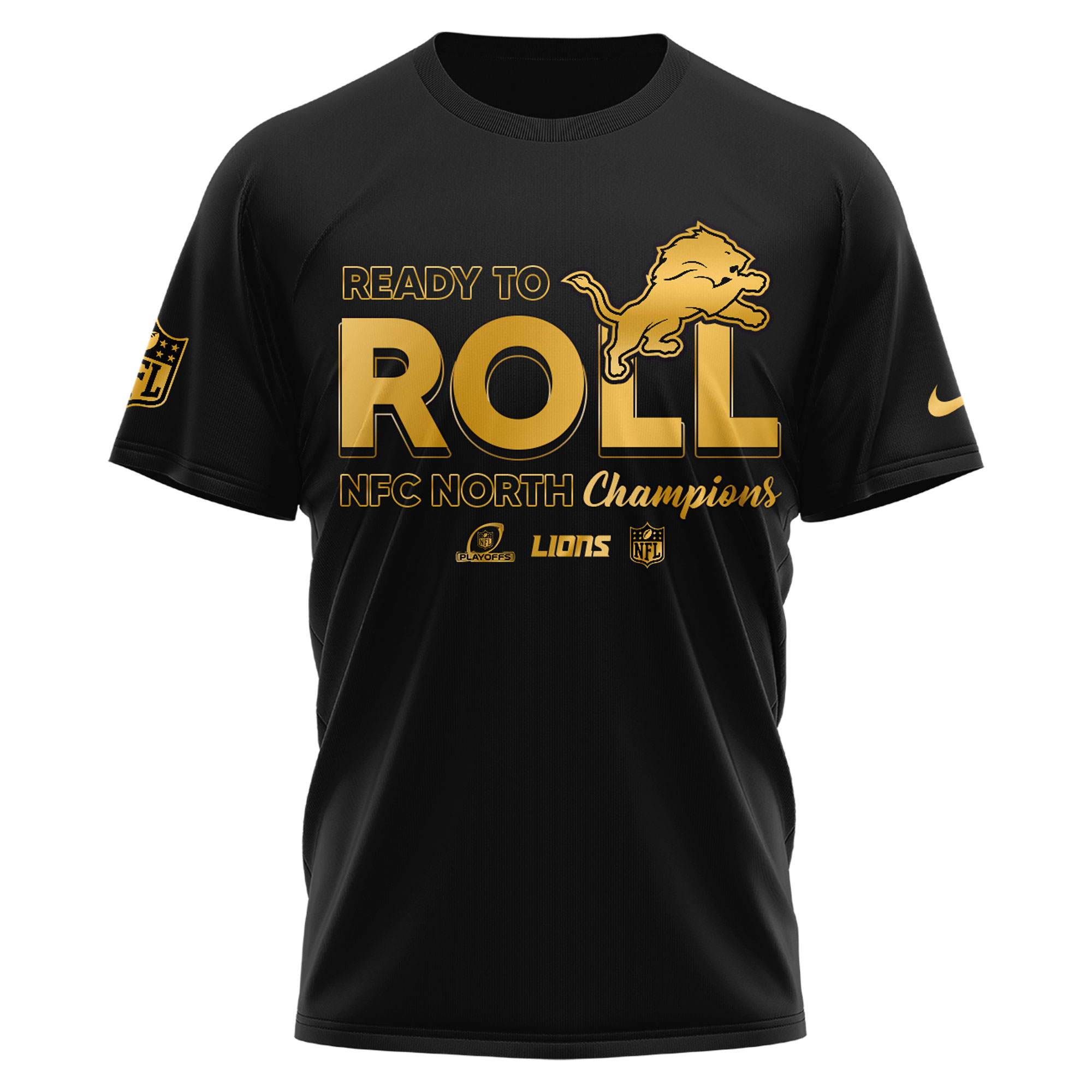Detroit Lions NFC North Division Champions Tshirt 2025 - Famjoys Detroit Lions NFC North Division Champions Tshirt 2025 - Famjoys