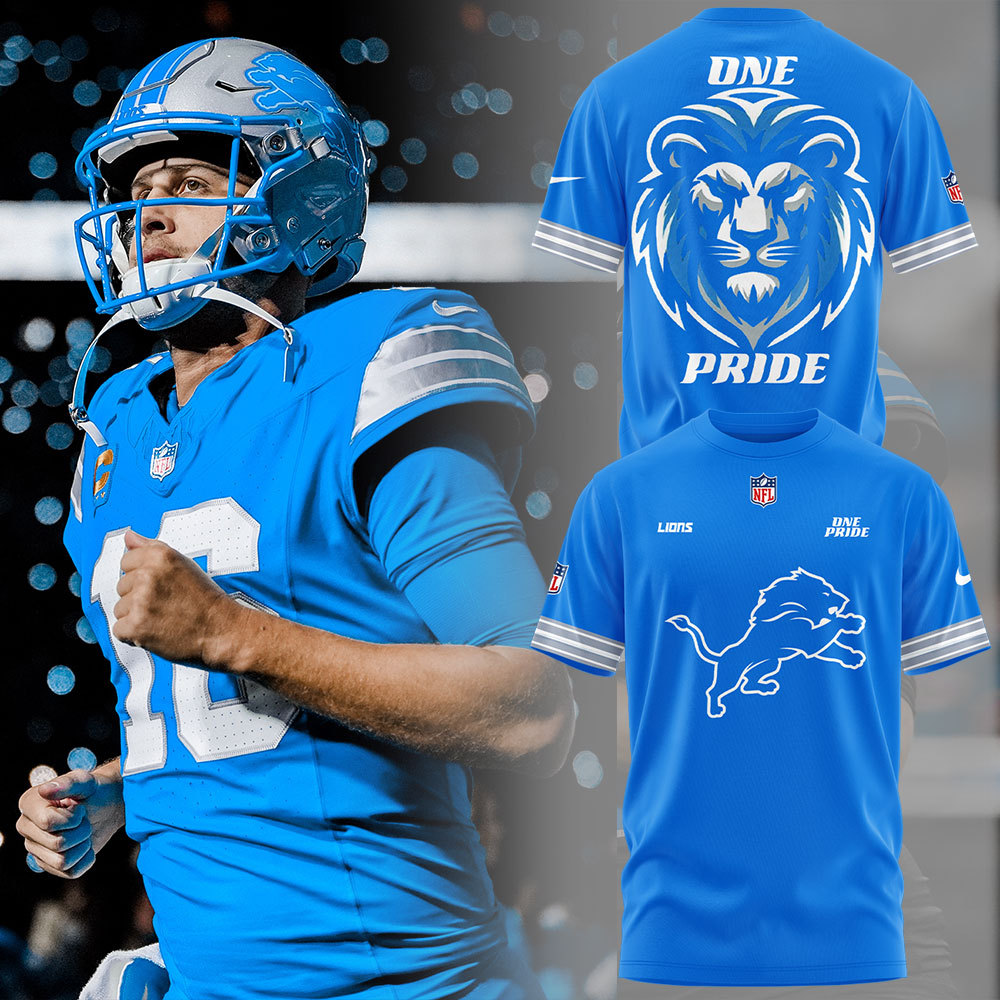 Detroit Lions ONE PRIDE New Version Blue Tshirt Set+NT14102407ID10DS11 - Famjoys Detroit Lions ONE PRIDE New Version Blue Tshirt Set+NT14102407ID10DS11 - Famjoys