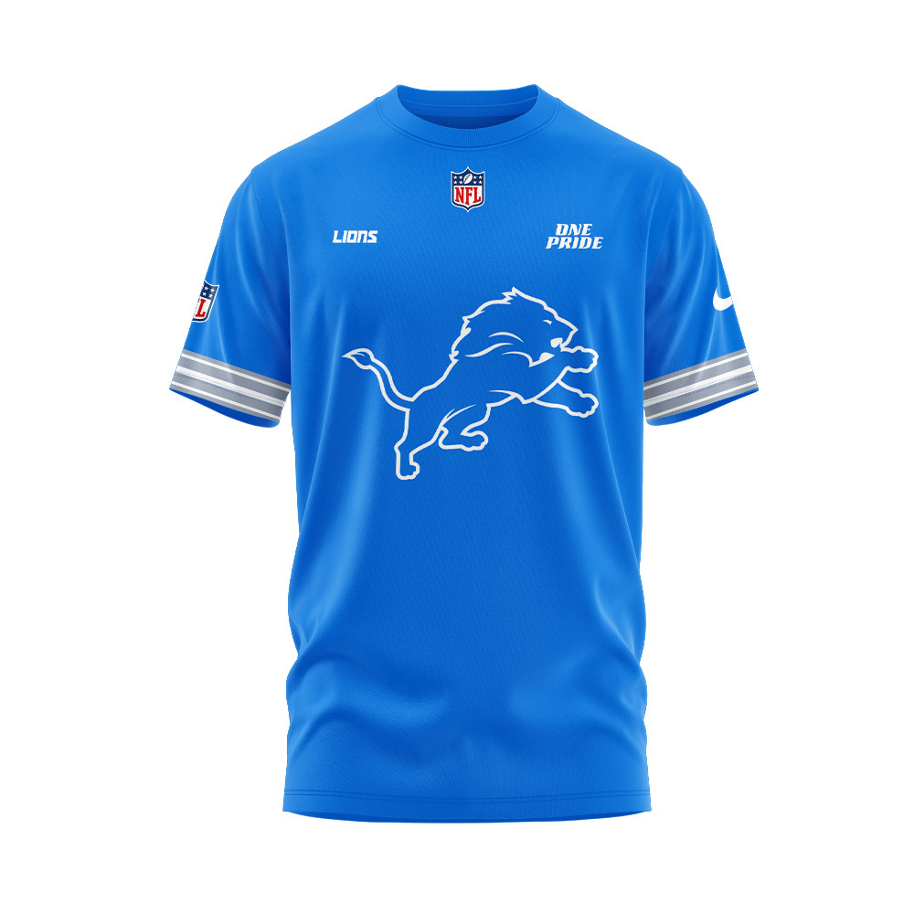 Detroit Lions ONE PRIDE New Version Blue Tshirt Set+NT14102407ID10DS11 - Famjoys Detroit Lions ONE PRIDE New Version Blue Tshirt Set+NT14102407ID10DS11 - Famjoys