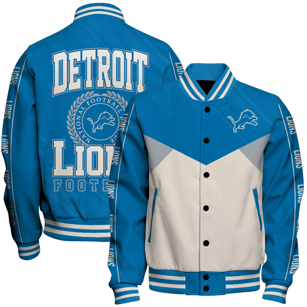 Detroit Lions - Personality, Outstanding Unisex Varsity Jacket - Famjoys Detroit Lions - Personality, Outstanding Unisex Varsity Jacket - Famjoys