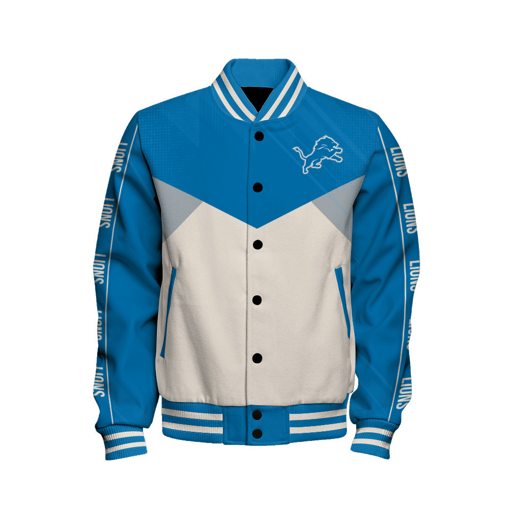 Detroit Lions - Personality, Outstanding Unisex Varsity Jacket - Famjoys Detroit Lions - Personality, Outstanding Unisex Varsity Jacket - Famjoys