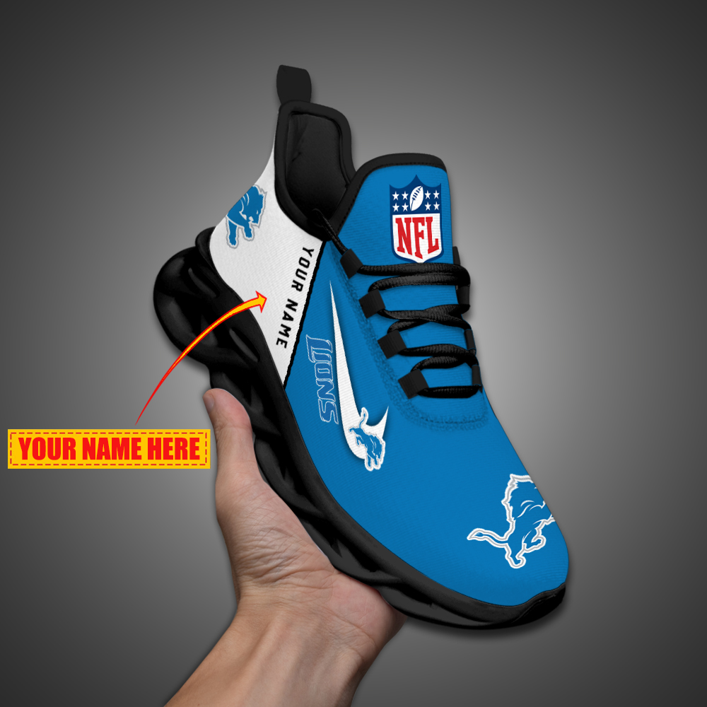 Detroit Lions Personalized Max Soul Shoes Limited - Famjoys Detroit Lions Personalized Max Soul Shoes Limited - Famjoys
