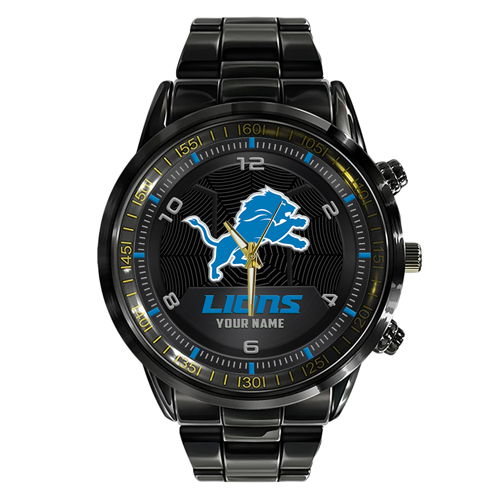 Detroit Lions Stainless Steel Watch - Famjoys Detroit Lions Stainless Steel Watch - Famjoys